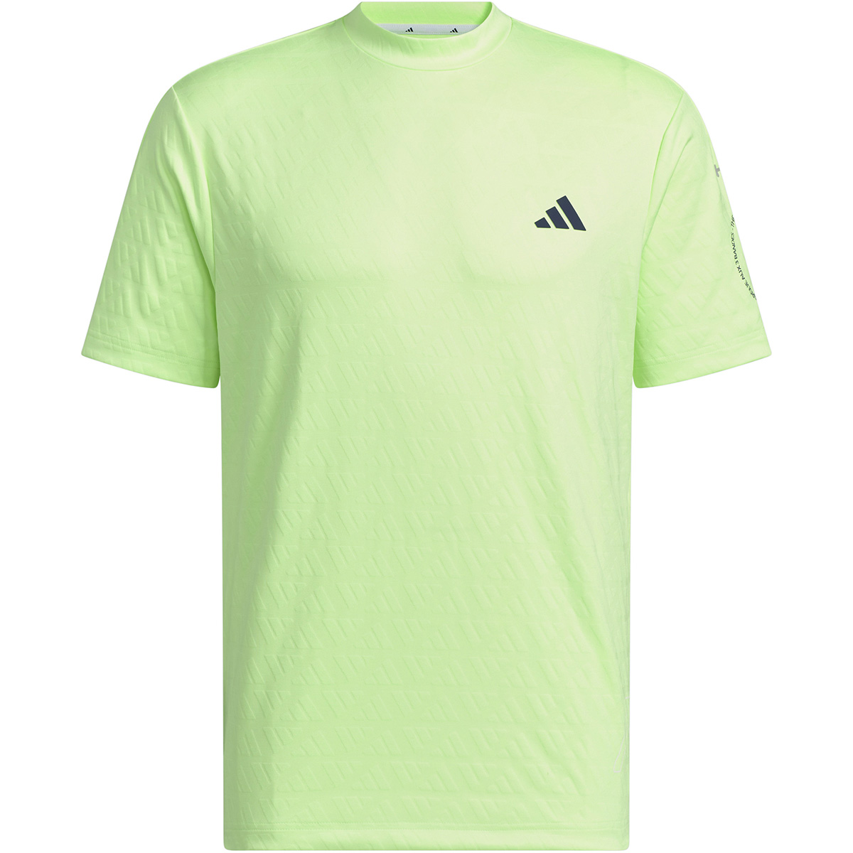 アディダス Adidas BOSジャガード ストレッチ グラフィックモックネック半袖シャツ