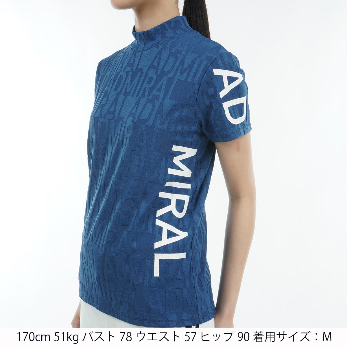 新品　Admiral ブルー Tシャツ Mサイズ 新品 Admiral ブルー Tシャツ Mサイズ