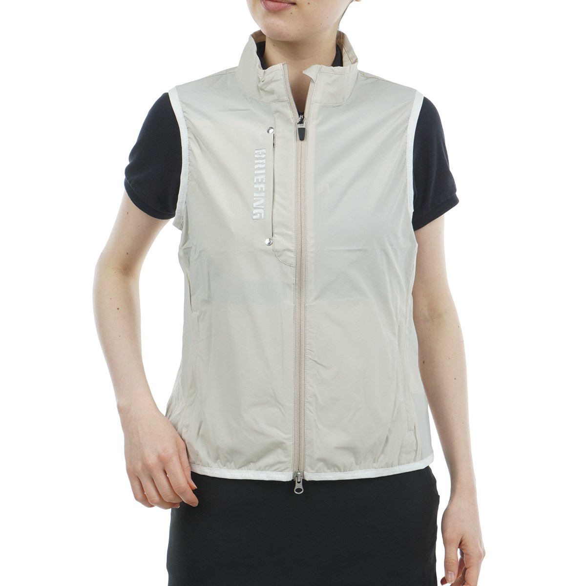 新品BRIEFING POCKETABLE WIND VEST ベージュ