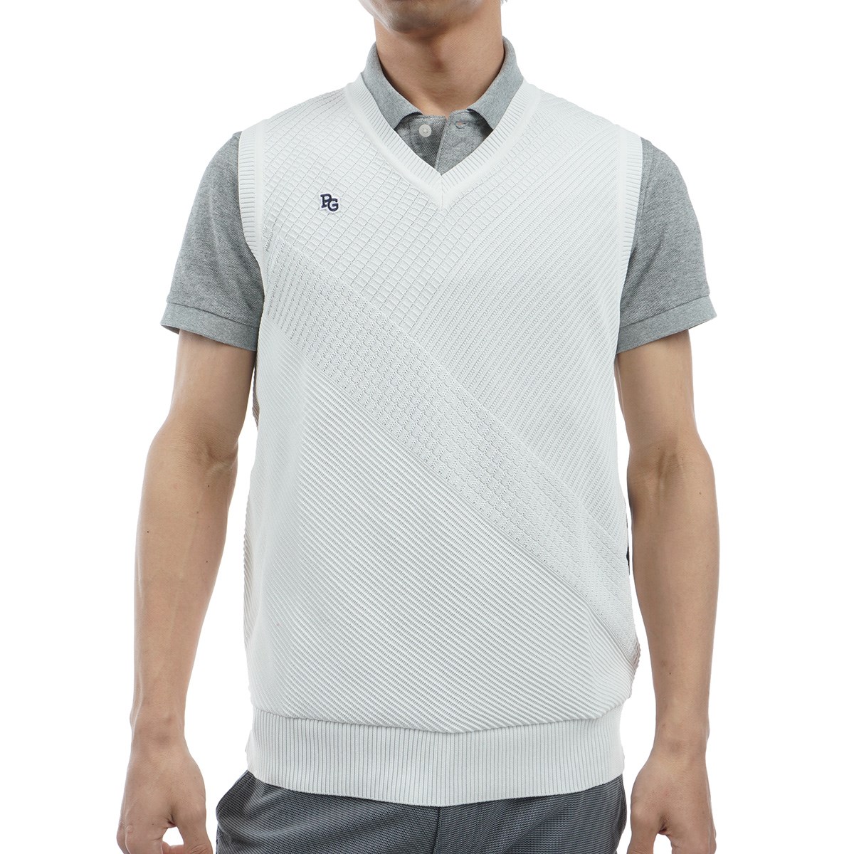 PEARLY GATES パーリーゲイツ カシミア混 Vネック ニットベスト 2 PEARLY GATES パーリーゲイツ カシミア混 Vネック ニットベスト 2