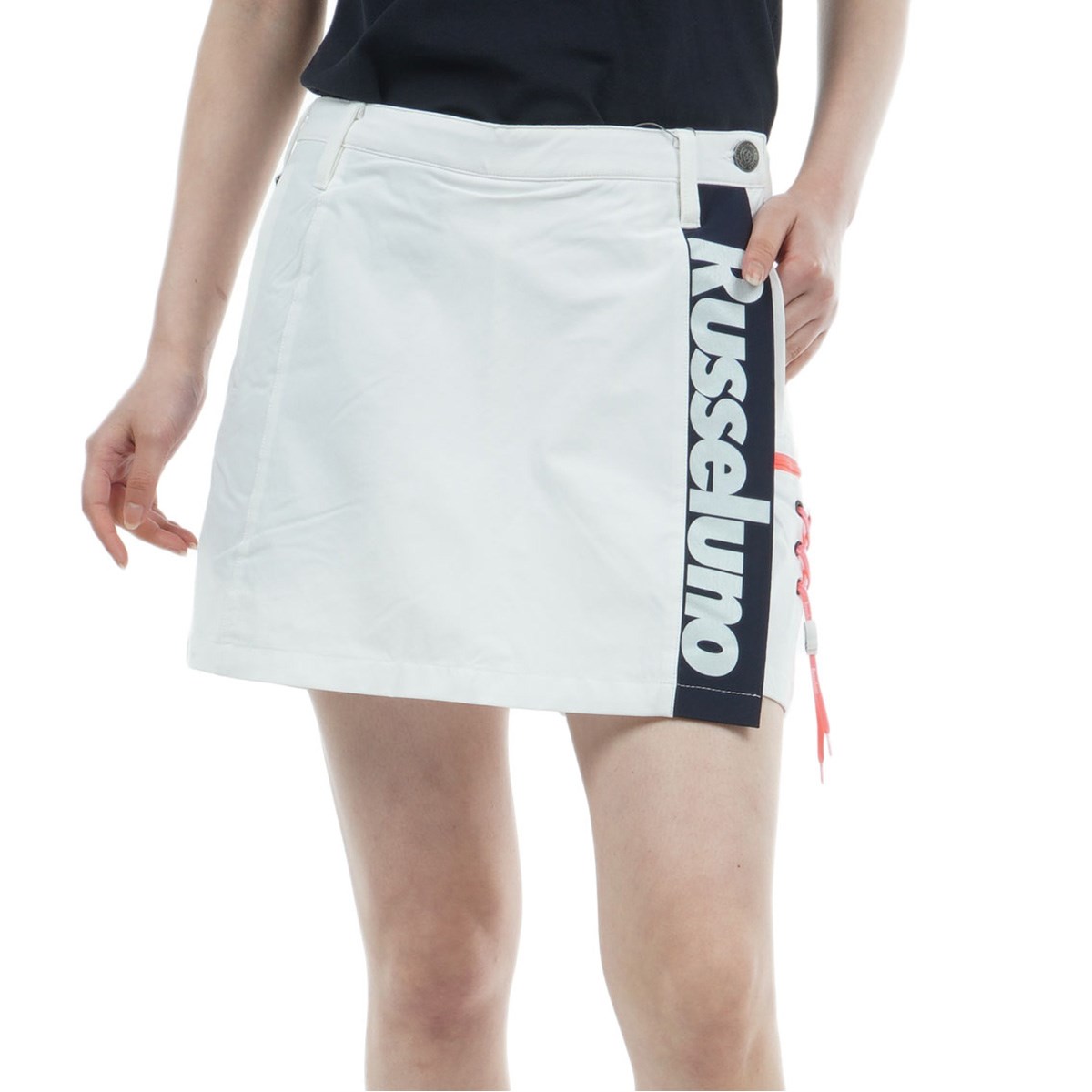 Russeluno(ラッセルノ)レディースゴルフトリコロールスカート　アンダー有 dショッピング |ラッセルノ Russeluno Golf ストレッチ ライン ラップ