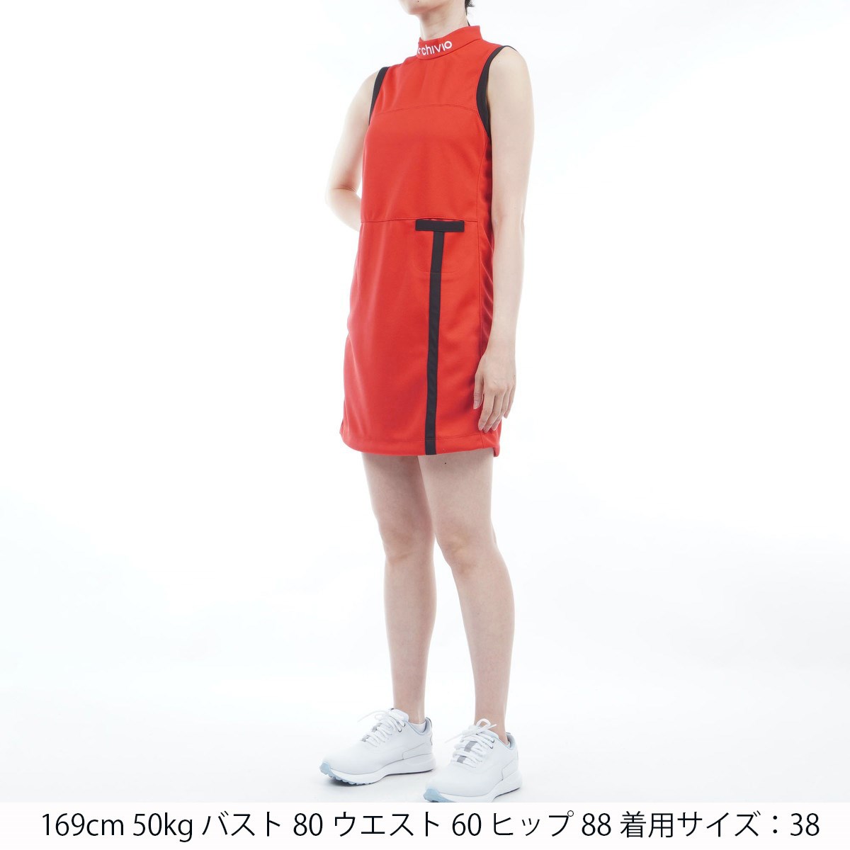 アルチビオ タグ付き アルチビオ archivio 赤 レッド ワンピース