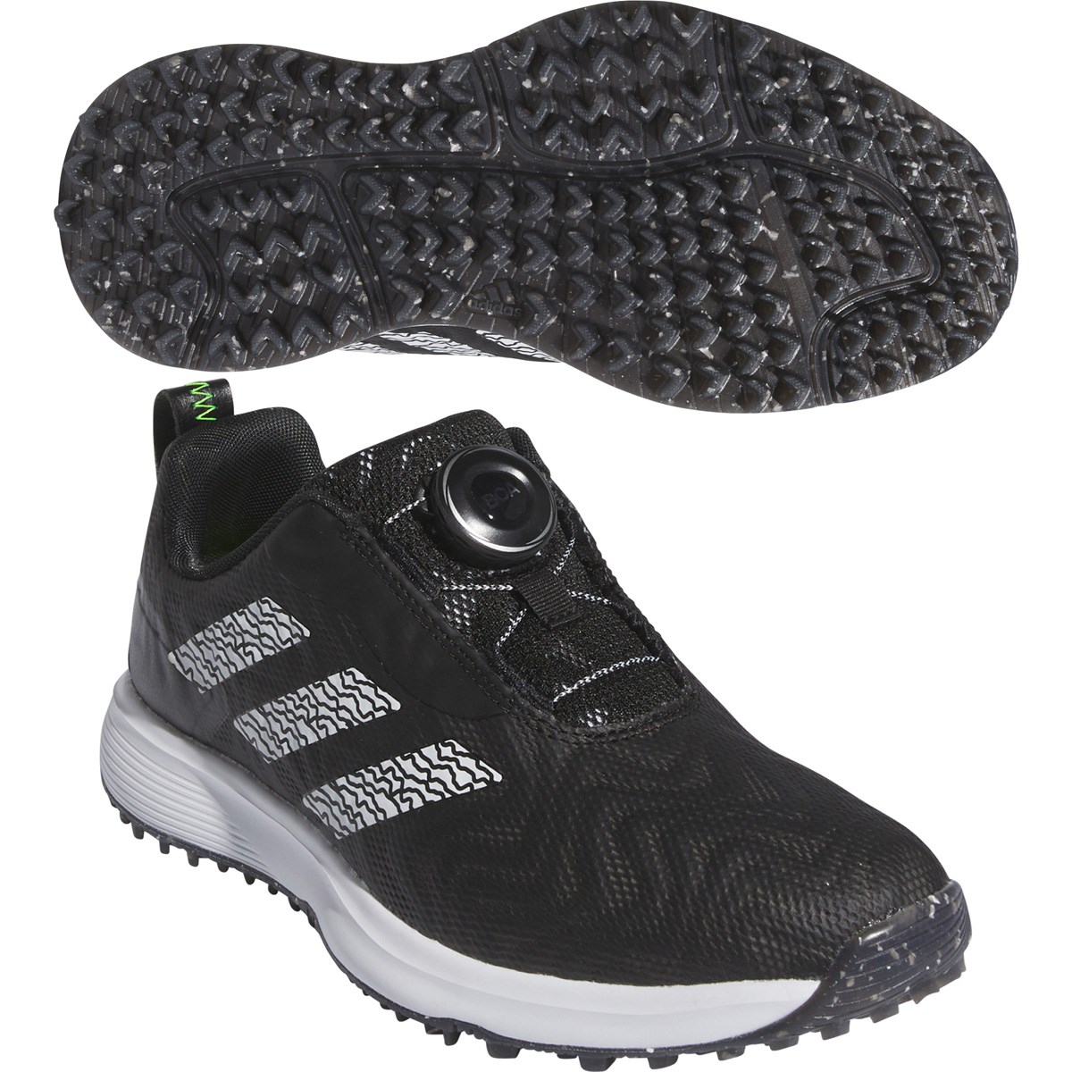 アディダス ゴルフ コードカオス 25 ボア アルミナ/コアブラック adidas アディダス コードカオス 25 ボア NKZ93 スパイクレス