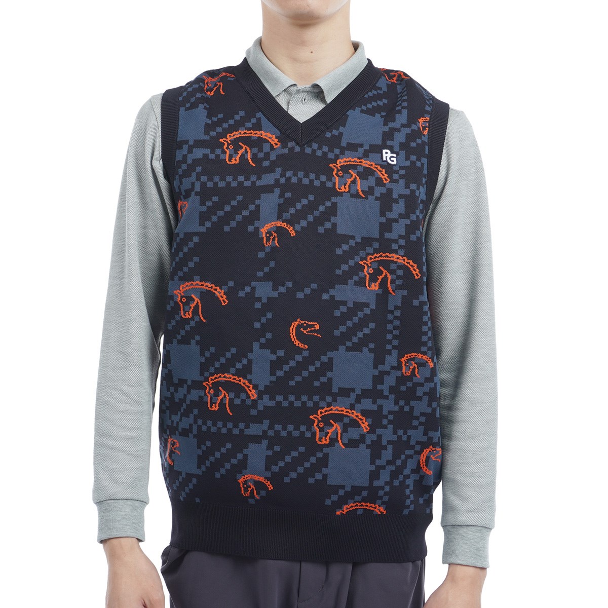 PEARLY GATES パーリーゲイツ リバーシブルベスト ロゴ 5 美しき L 