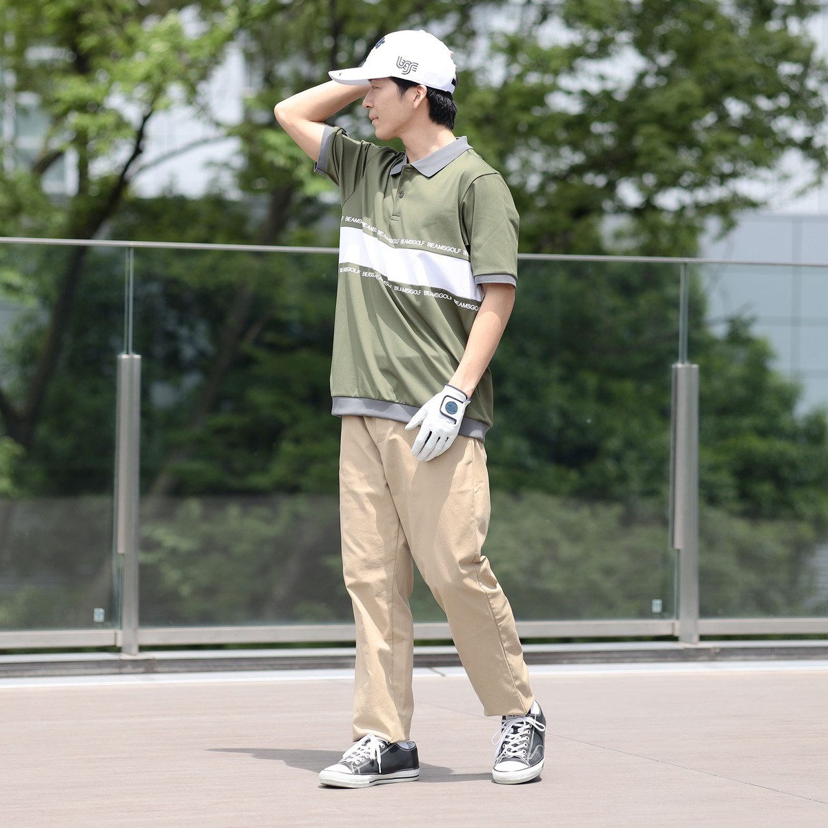 [l܂] r[XSt BEAMS GOLF ORANGE LABEL ORANGE LABEL {[_[ ؂ւ |Vc O[ 65 Y