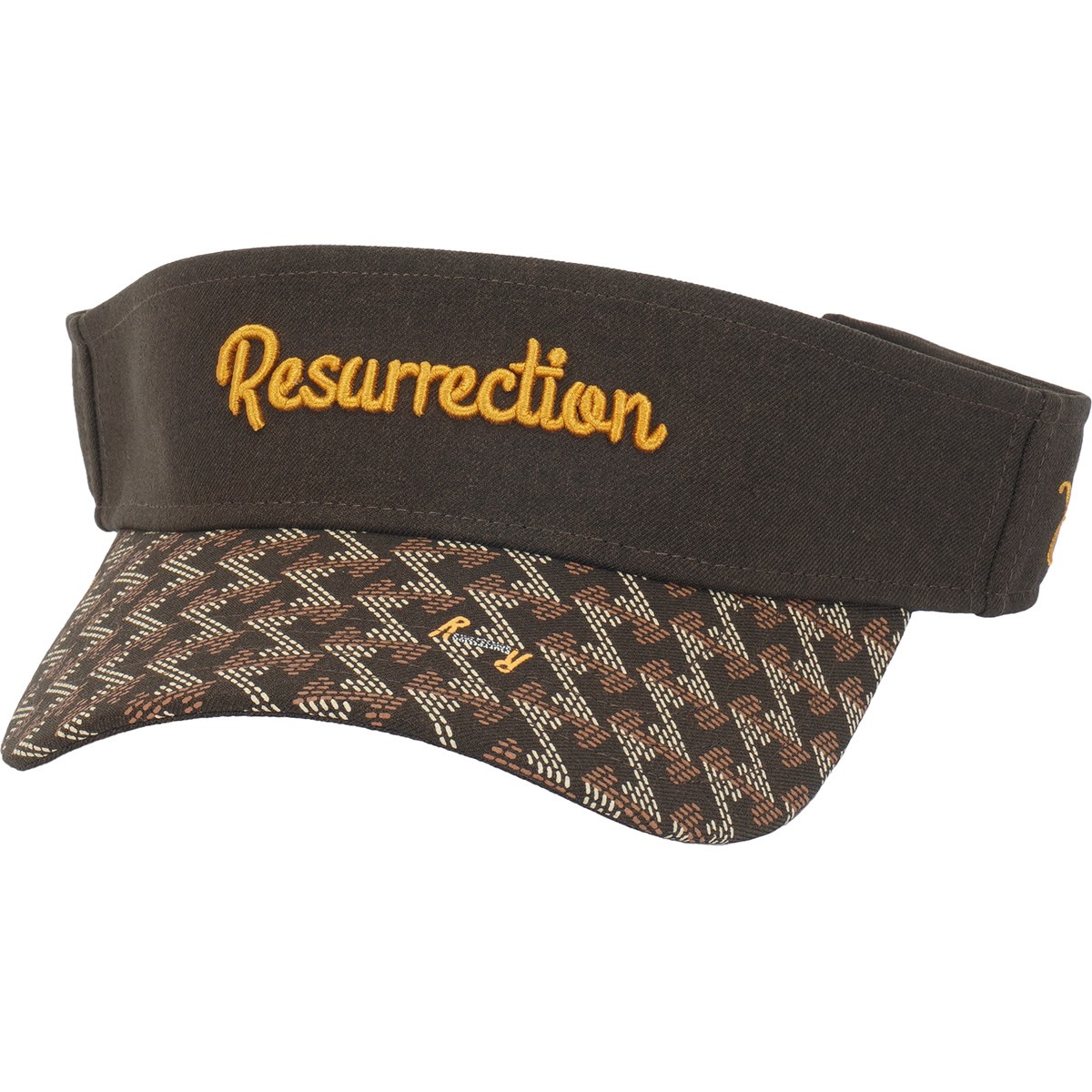 GMブリムサンバイザー ブラック 25年秋冬新作 GMブリムサンバイザー