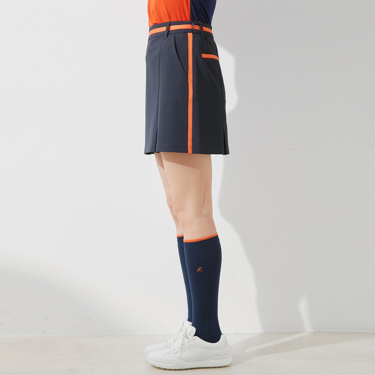 dショッピング |ジュン アンド ロペ JUN & ROPE ストレッチ ボディシエル配色ラインスカート S ネイビー 40 レディス ...