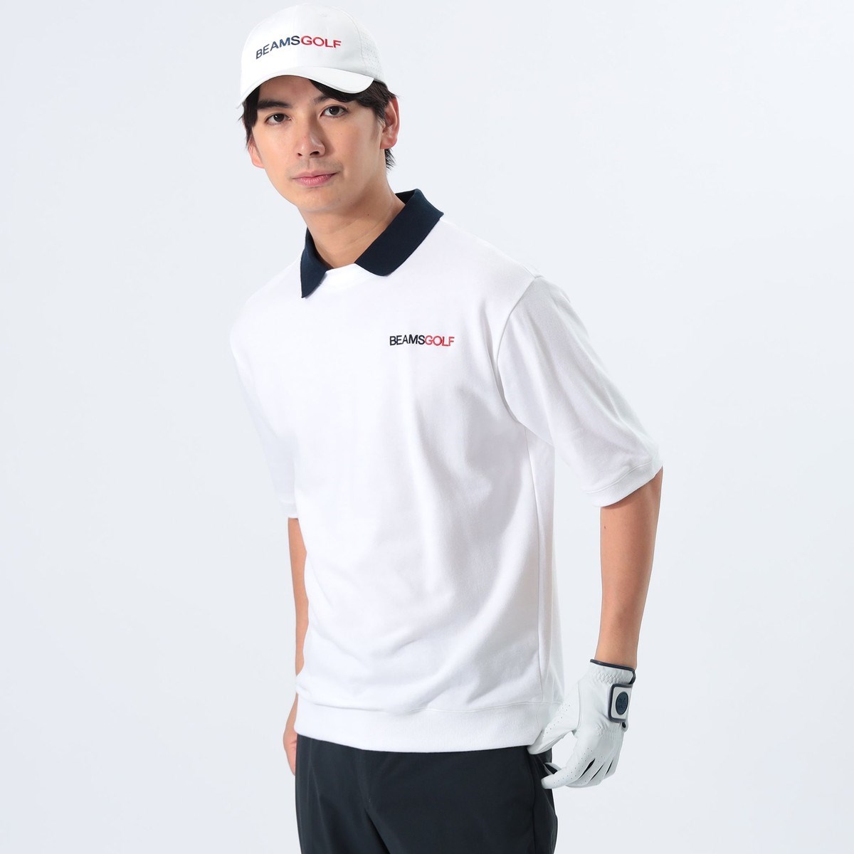[l܂] r[XSt BEAMS GOLF ORANGE LABEL ORANGE LABEL ݕt уvI[o[ zCg 01 Y