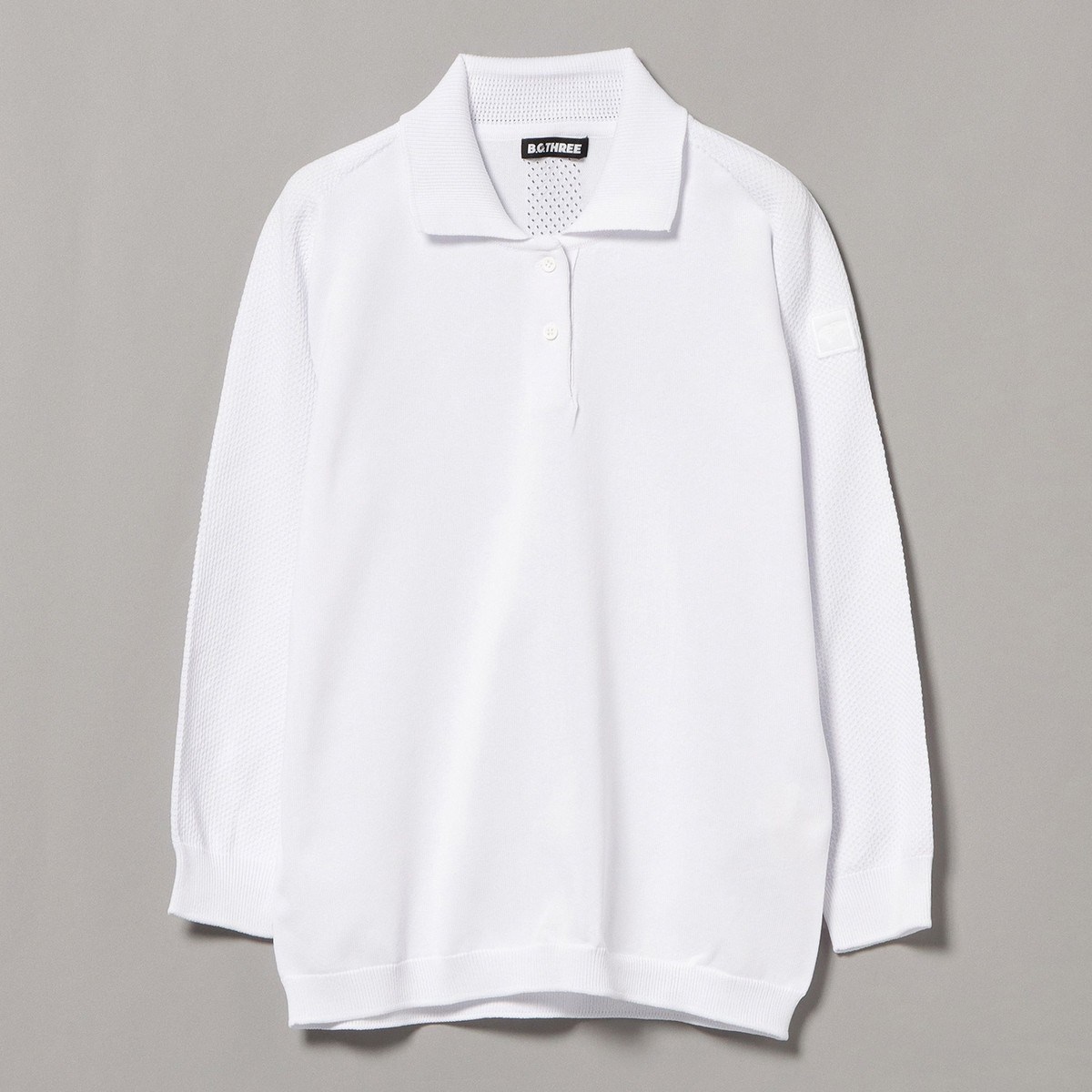 [l܂] r[XSt BEAMS GOLF PURPLE LABEL B.G.THREE ALL-TIME OX[u jbg|Vc zCg 01 fB[X