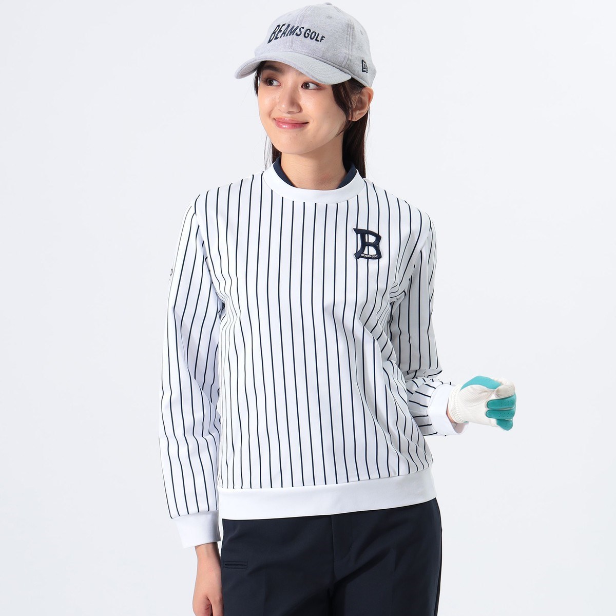 [l܂] r[XSt BEAMS GOLF ORANGE LABEL ORANGE LABEL XgCv N[lbN vI[o[ zCg 01 fB[X
