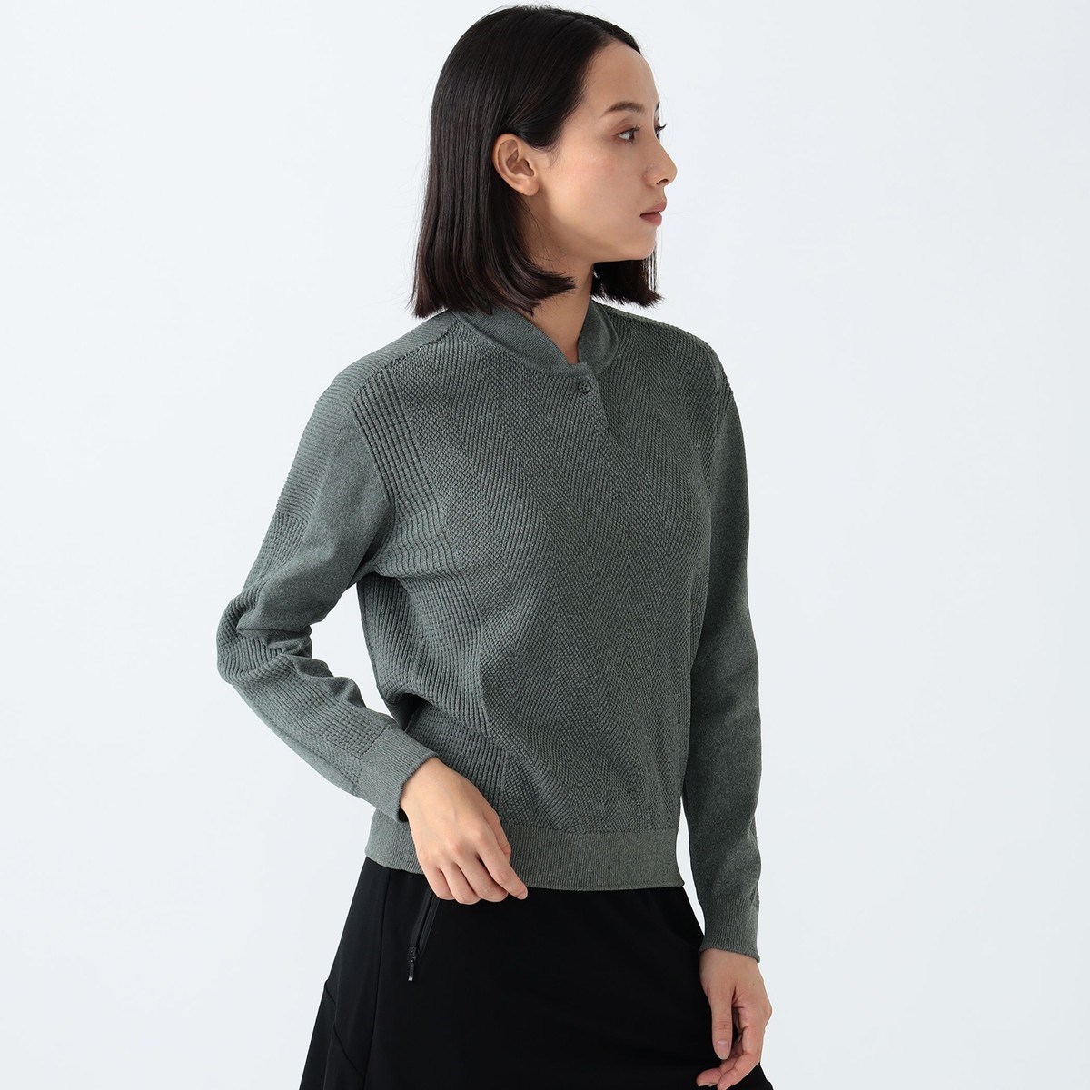 [l܂] r[XSt BEAMS GOLF PURPLE LABEL B.G.THREE ALL-TIME u[hJ[ jbg|Vc O[ 15 fB[X