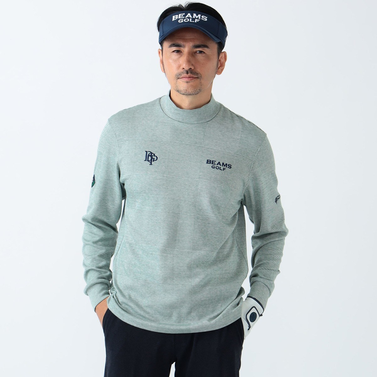 [l܂] r[XSt BEAMS GOLF PURPLE LABEL PURPLE LABEL XtB_e O`FbN bNlbNVc CgO[ 64 Y