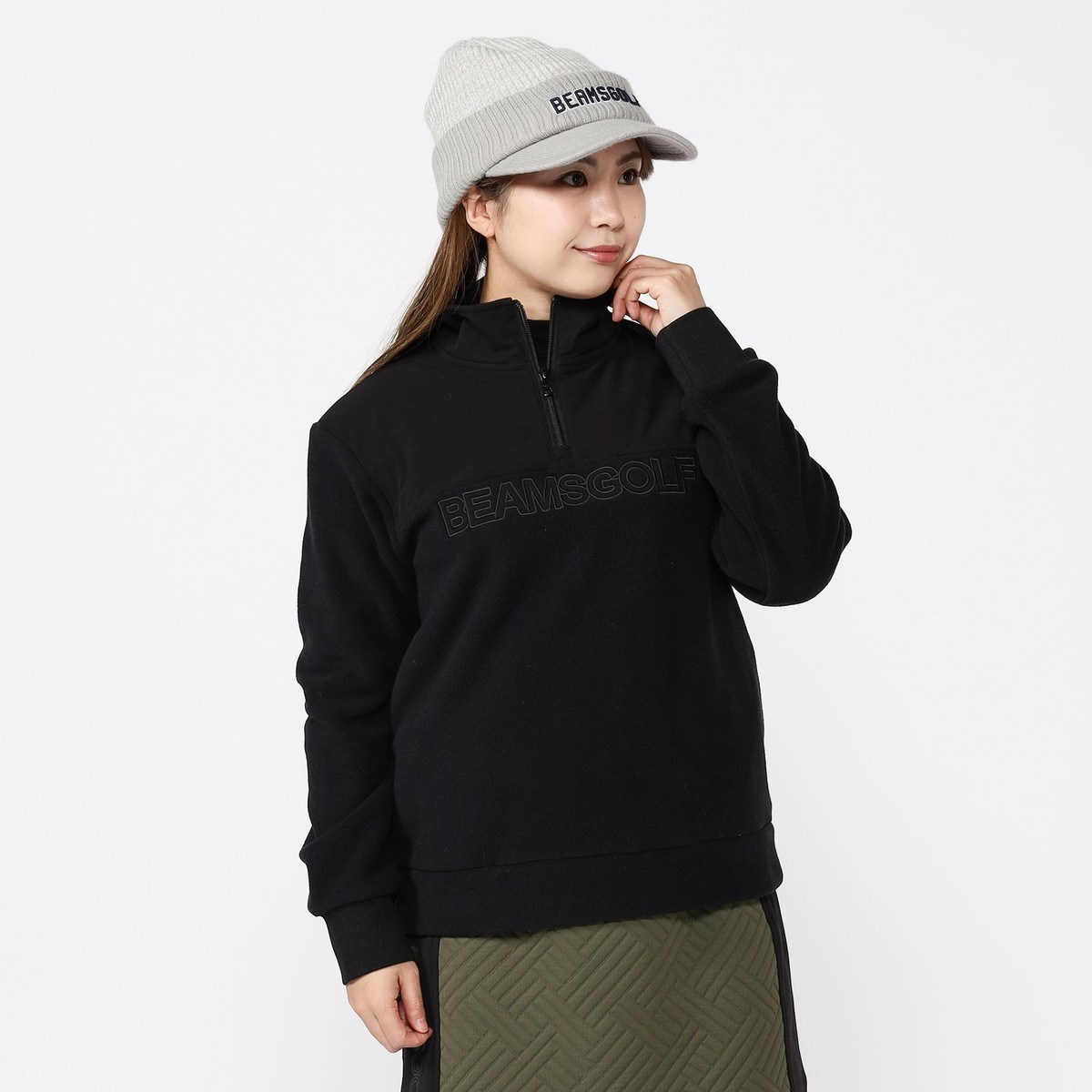 [l܂] r[XSt BEAMS GOLF ORANGE LABEL ORANGE LABEL {At[X n[tWbv vI[o[ ubN 19 fB[X