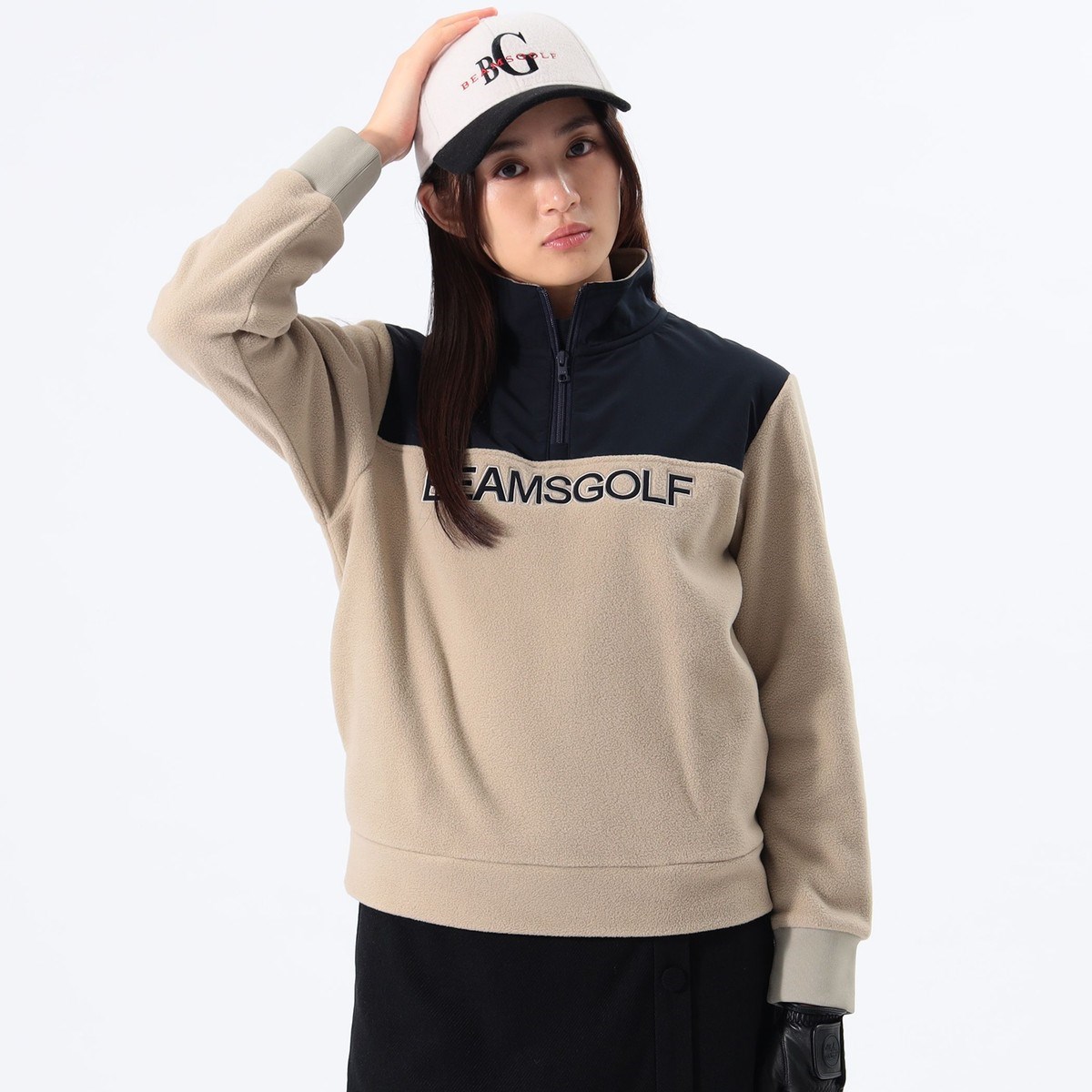 [l܂] r[XSt BEAMS GOLF ORANGE LABEL ORANGE LABEL {At[X n[tWbv vI[o[ lCr[ 79 fB[X