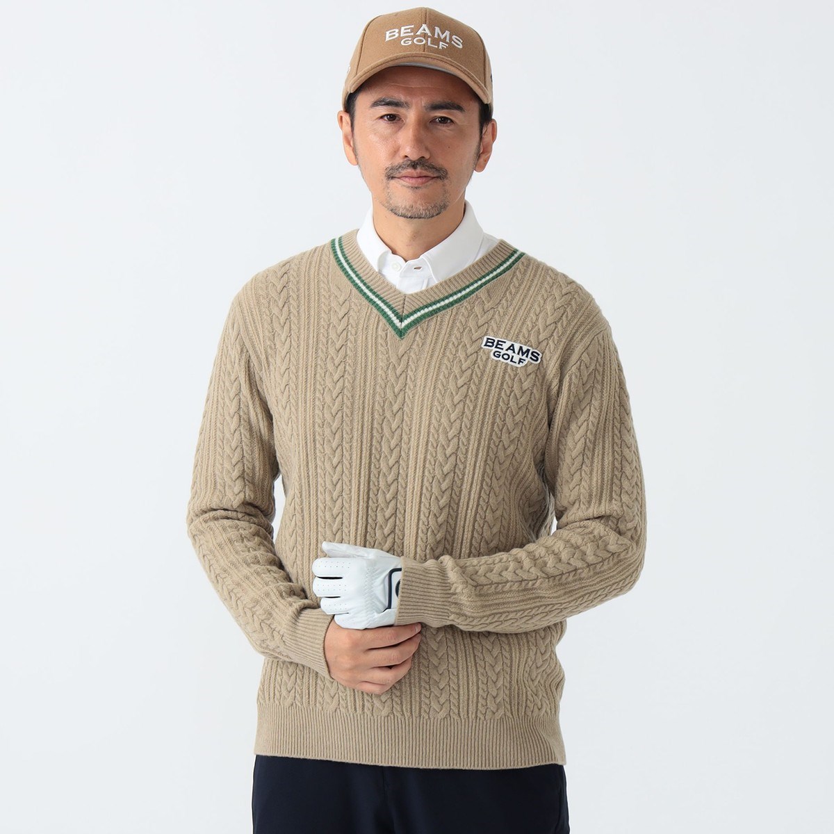 [l܂] r[XSt BEAMS GOLF PURPLE LABEL PURPLE LABEL `f jbg x[W 20 Y