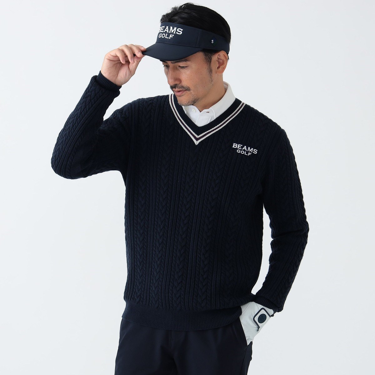 [l܂] r[XSt BEAMS GOLF PURPLE LABEL PURPLE LABEL `f jbg lCr[ 79 Y