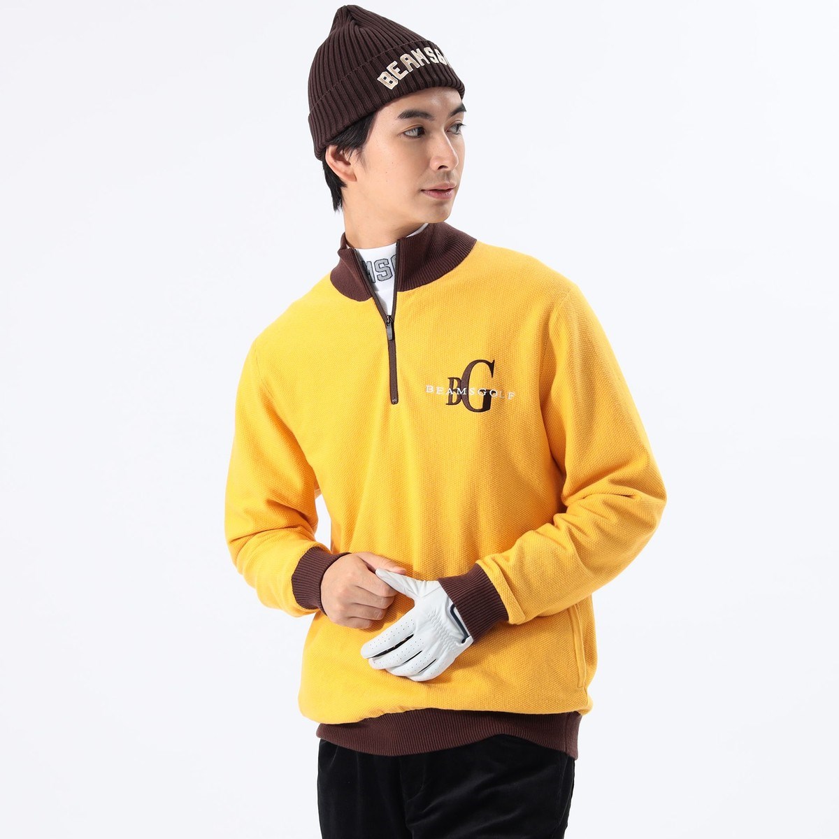 [l܂] r[XSt BEAMS GOLF ORANGE LABEL ORANGE LABEL GAVbg t n[tWbv vI[o[jbg CG[ 55 Y