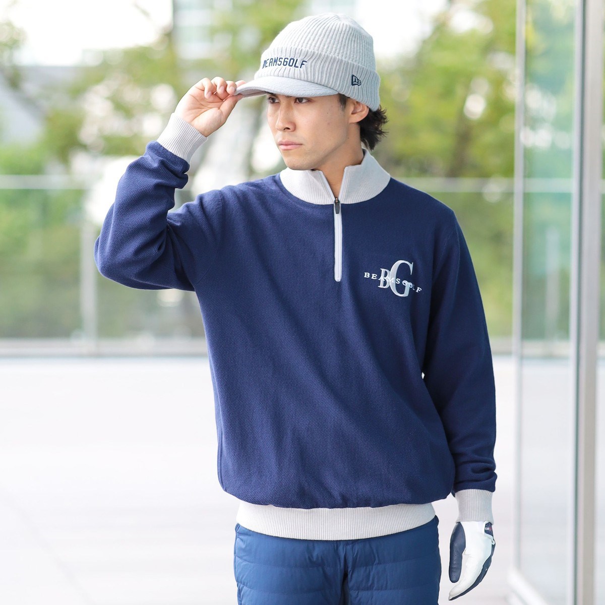 [l܂] r[XSt BEAMS GOLF ORANGE LABEL ORANGE LABEL GAVbg t n[tWbv vI[o[jbg lCr[ 79 Y
