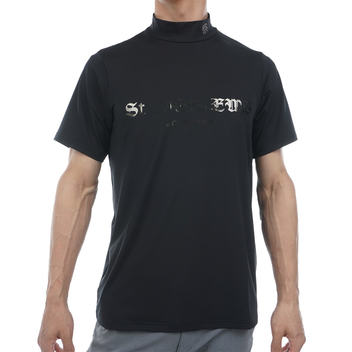 ST ANDREWS 黒 ハイネック シャツ 未使用】セントアンドリュース