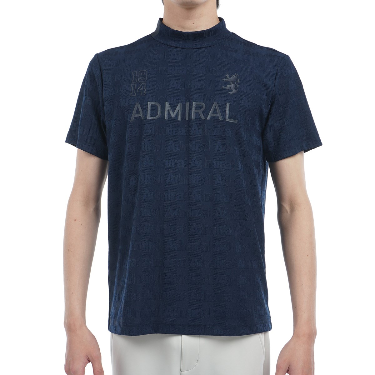 アドミラル Admiral ストレッチ ストライプジャカード モック