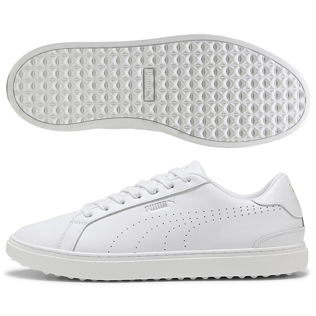 新品未使用 プーマ ゴルフシューズ ホワイト PUMA プーマ（PUMA）（メンズ）ゴルフシューズ 2E スパイクレス