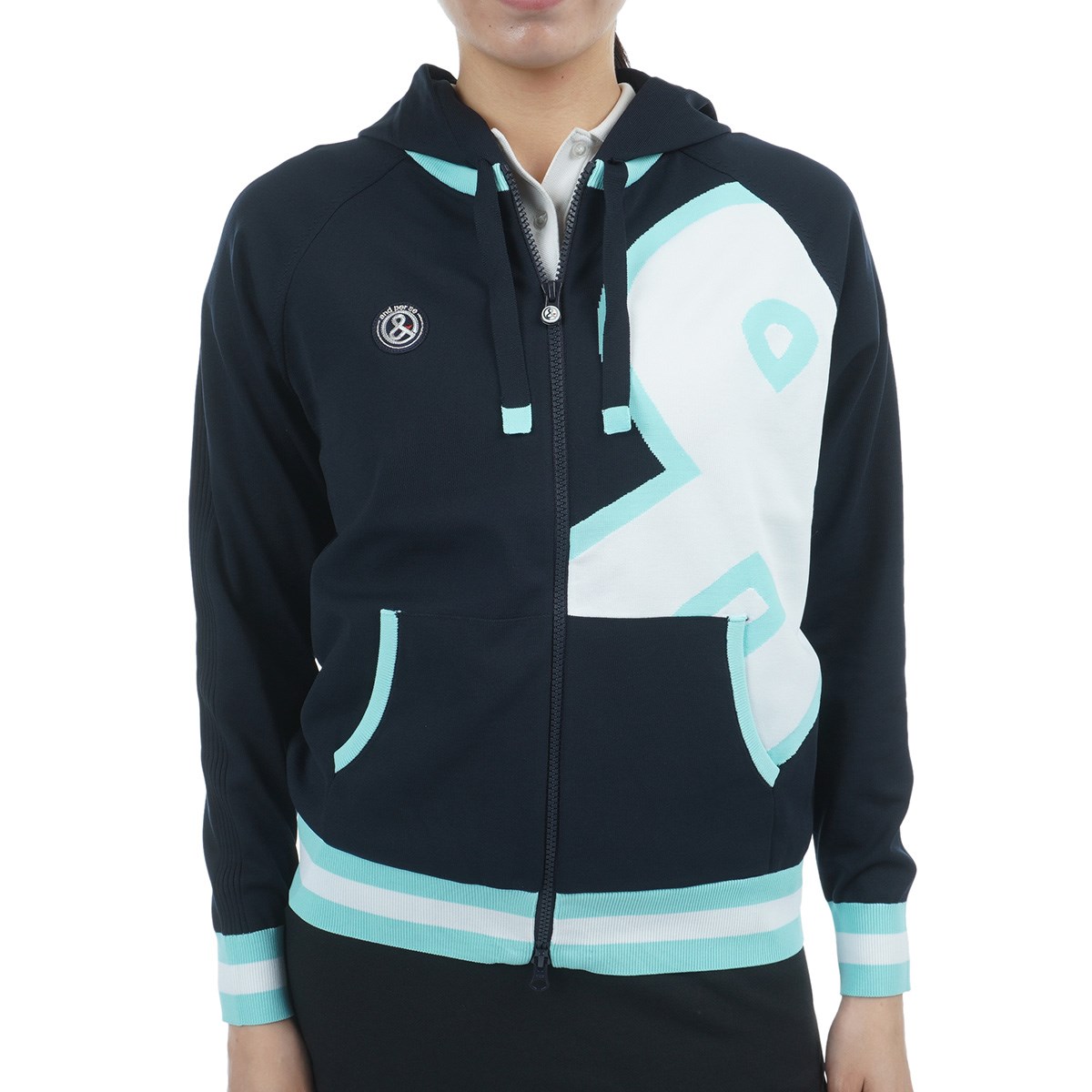 アンパスィ and per se ストレッチ アクティブニット ブルゾン M