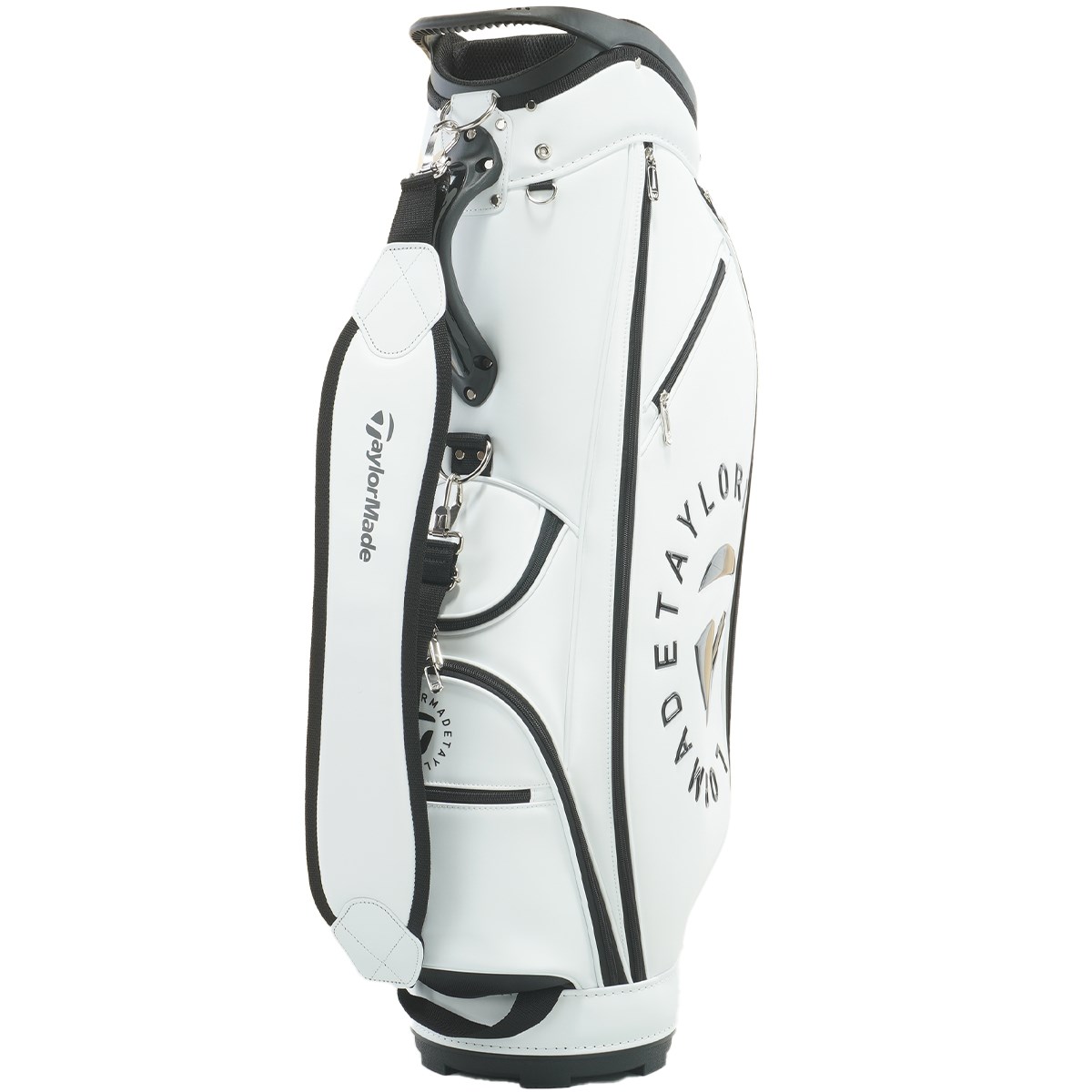 TAYLORMADE/テーラーメイド キャディバッグ ホワイト/オレンジ 2024 テーラーメイド ゴールデンステート キャディバッグ