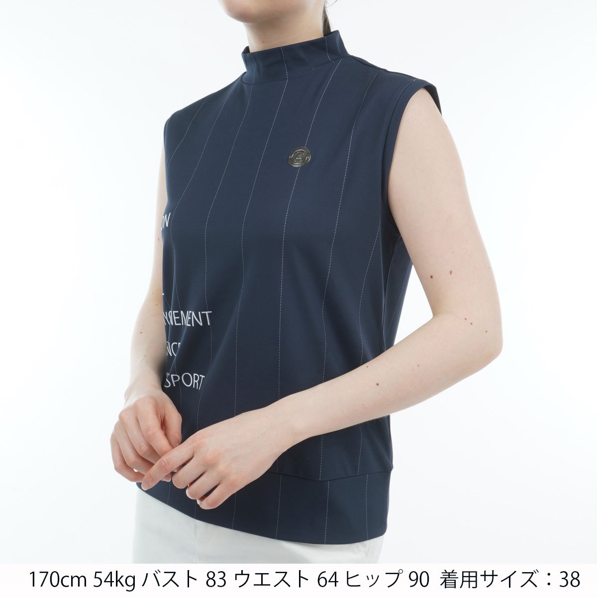 LANVIN SPORT ストライプ ノースリーブベスト LANVIN SPORT（ランバン