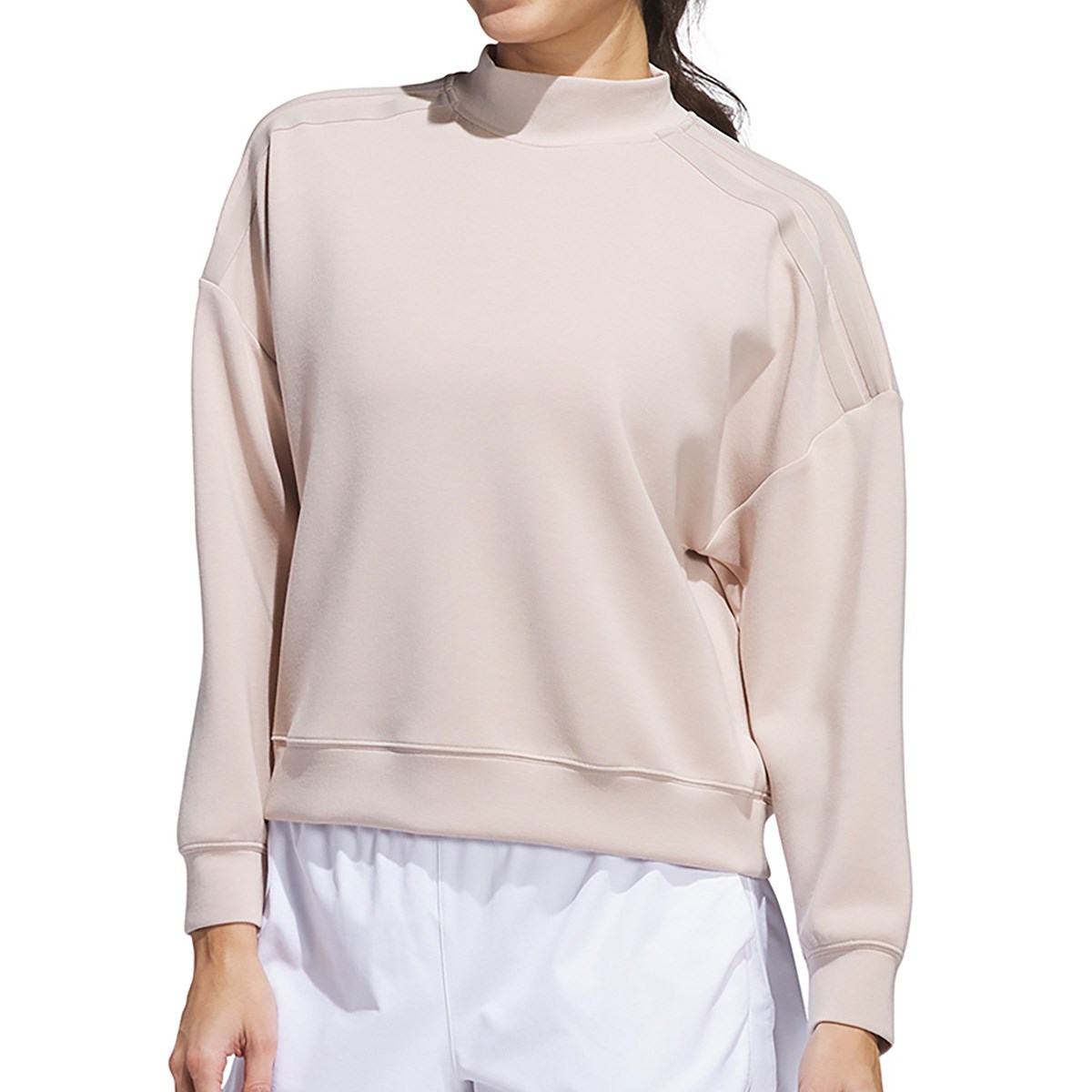新品 アディダス セットアップ ストレッチスカート 薄手 モックネックシャツ L adidas GOLF【L】 春夏セットアップ モックネック＆ストレッチ