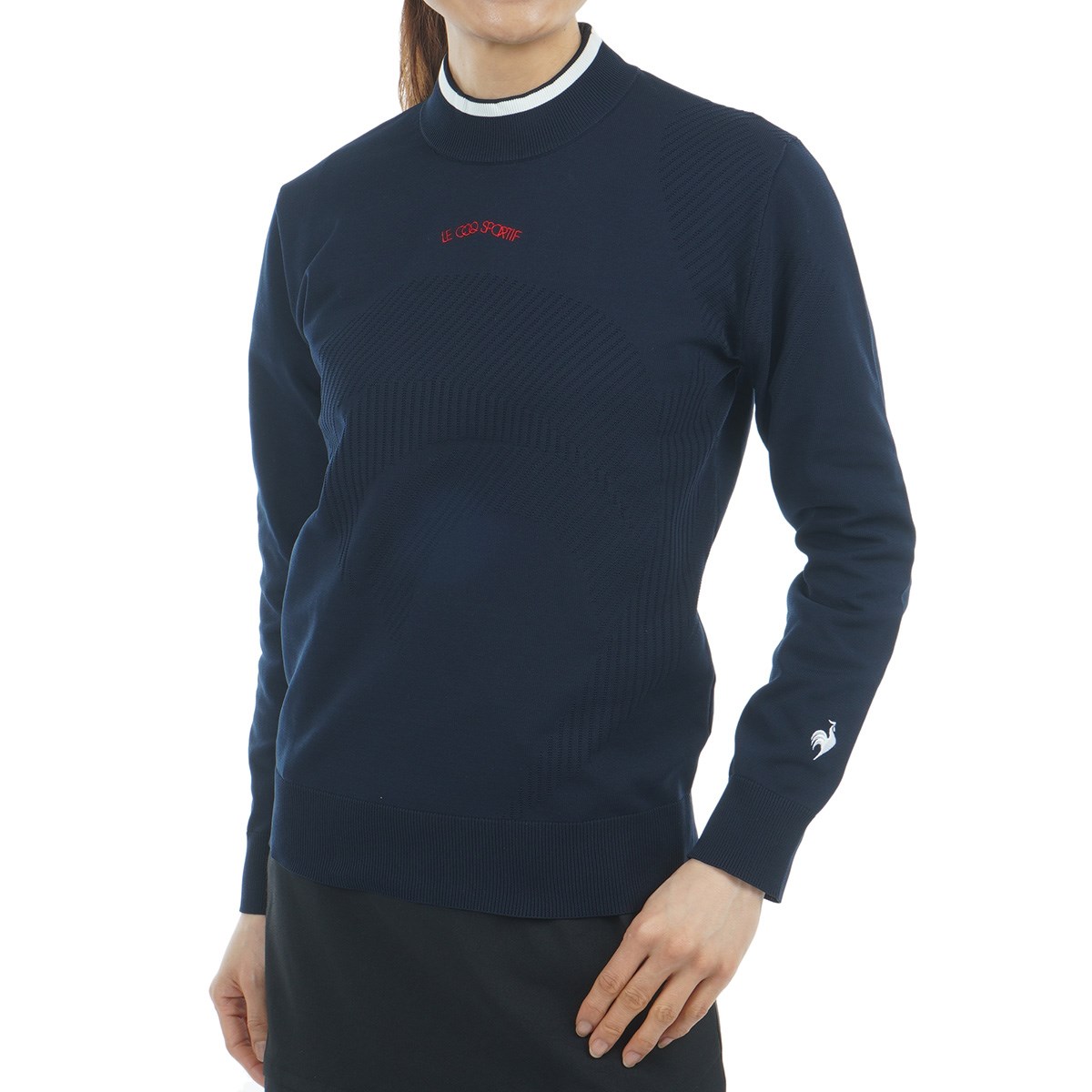 ルコックスポルティフ 長袖モックネック【ネイビーブルー/L】新品！ le coq sportif ルコック スポルティフ（le sportif