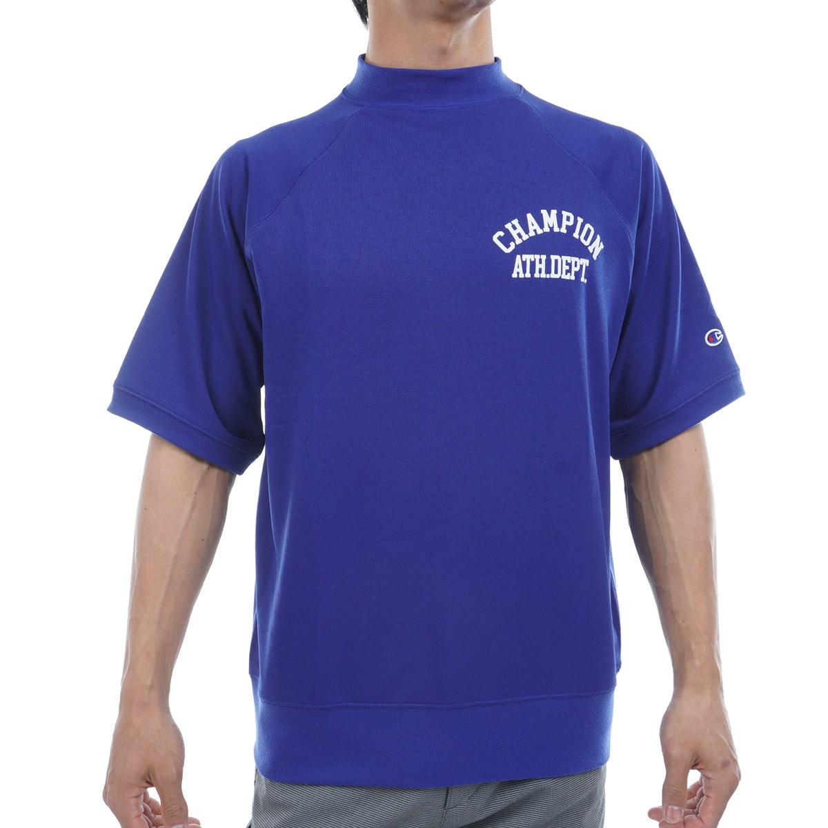 Champion GOLF　ライトドライワッフル 半袖モックネックシャツ M ライトドライワッフル 半袖モックネックシャツ レディス(半袖