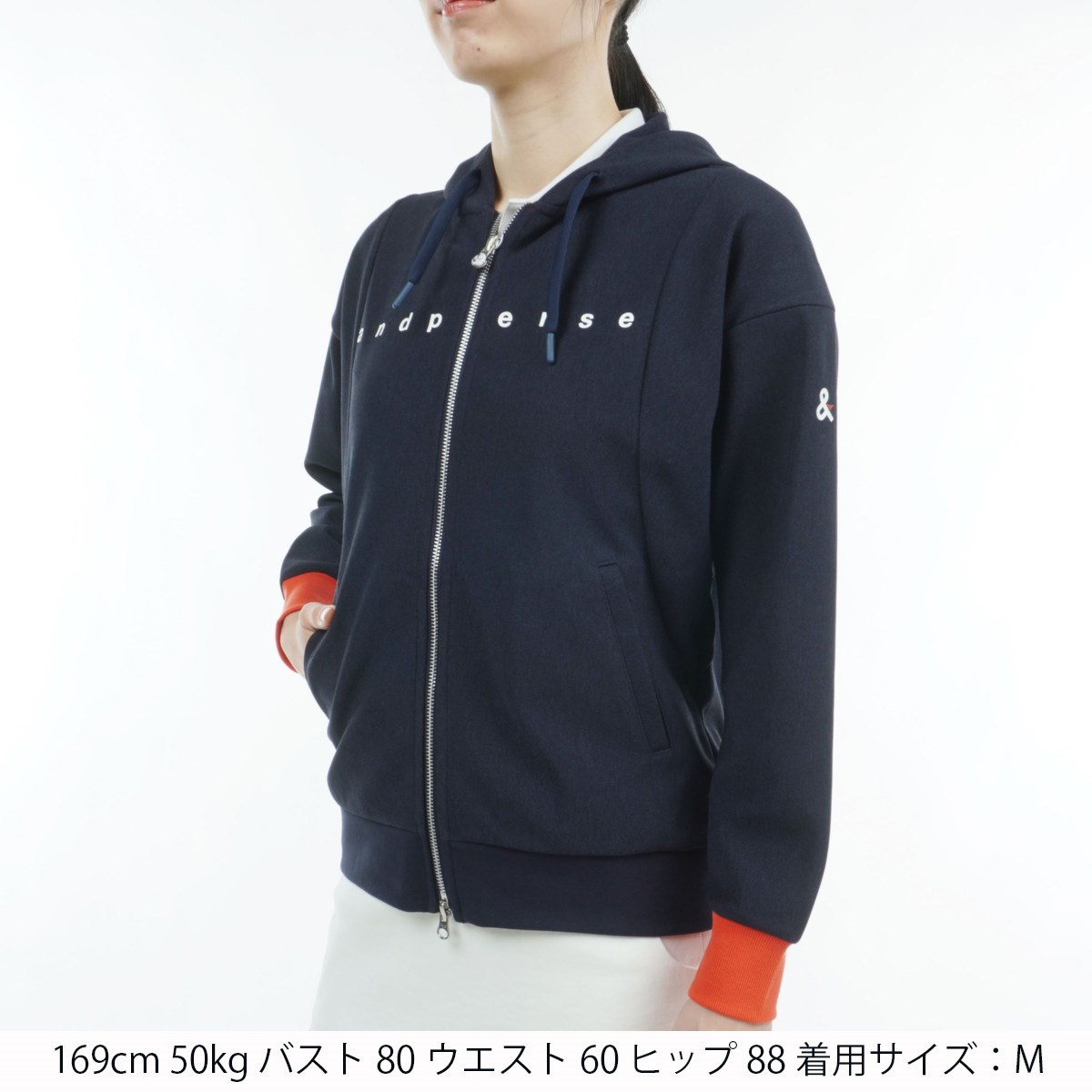 サイズ：L AND PER SE アンパスィ  ストレッチ ショートパンツ 総柄 ネイビー系 [240101441606] ゴルフウェア レディース ストスト サイズ：L AND PER SE アンパスィ ストレッチ ショートパンツ 総