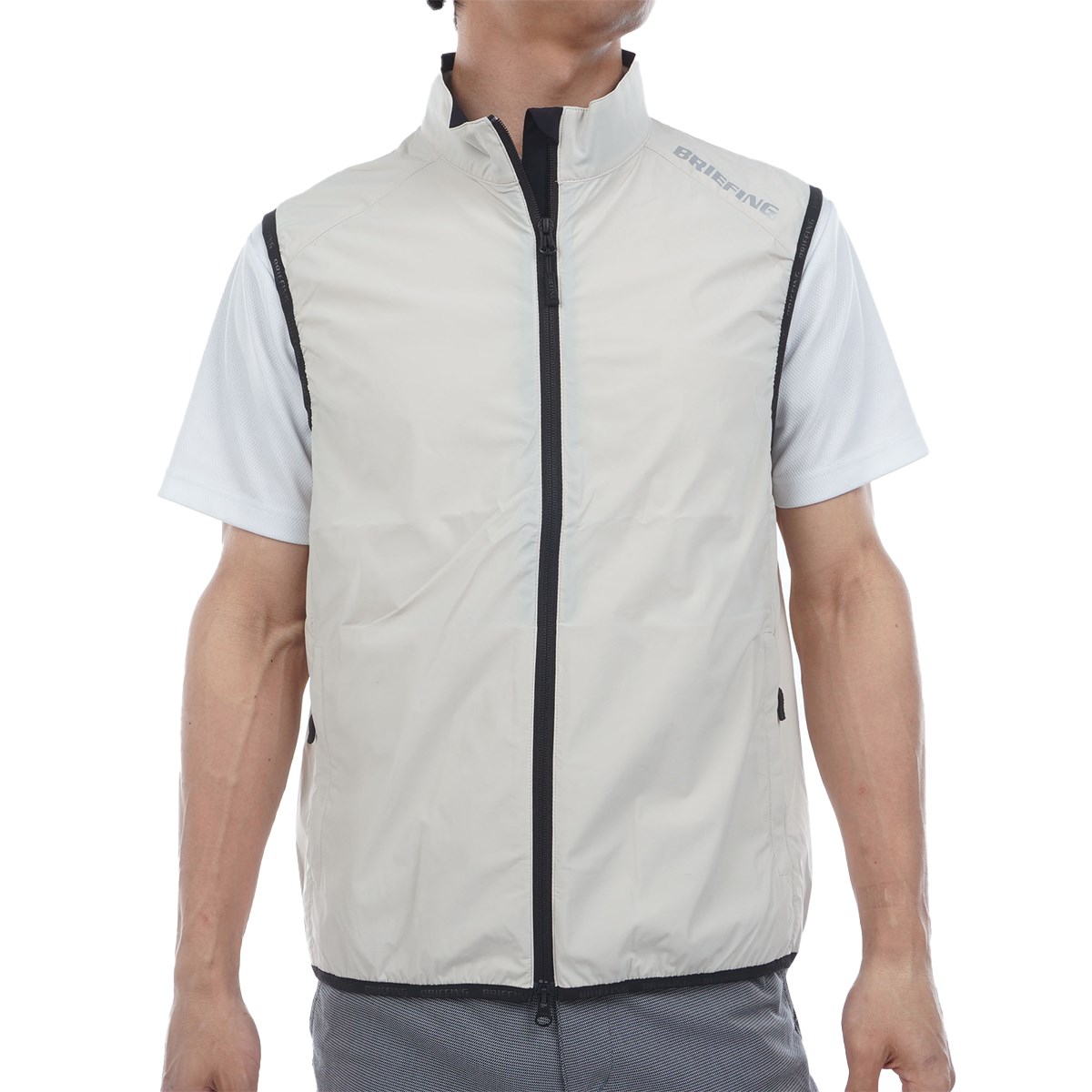 BRIEFING ゴルフ　ウィンドベスト　　グレー　XL BRIEFING ゴルフ ウィンドベスト グレー XL