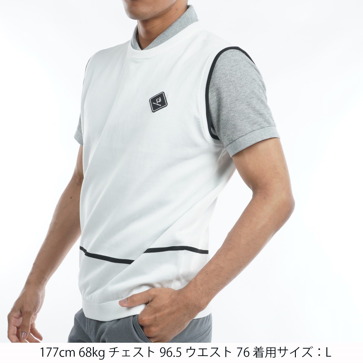 dショッピング |ジュン アンド ロペ JUN & ROPE ニットベスト XL ホワイト 10 | カテゴリ：セーター・トレーナー・ベストの ...