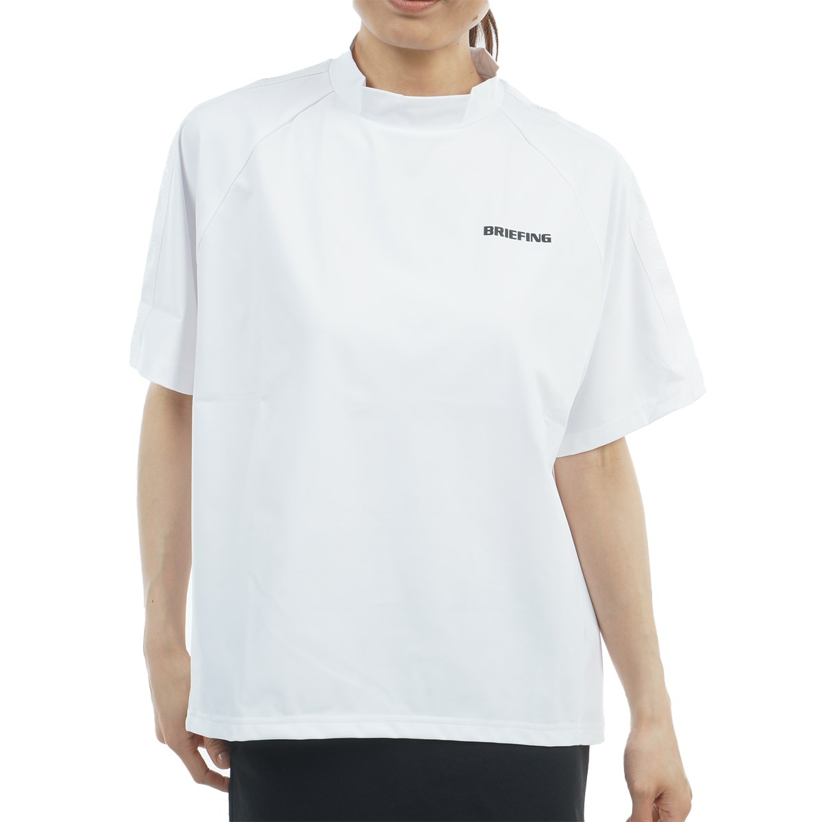 BRIEFING ハイネックホワイトシャツ