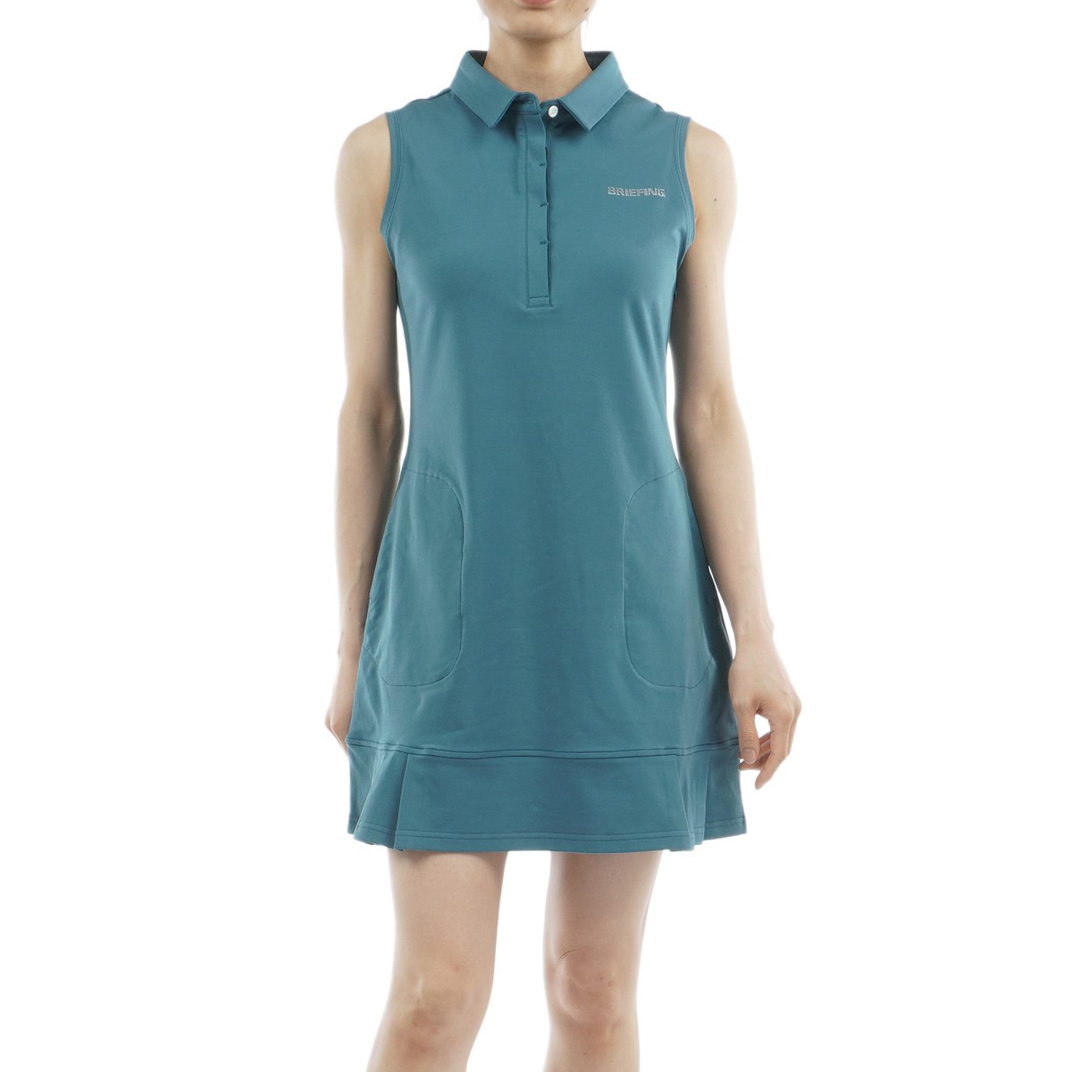 美品BRIEFING GOLF ブリーフィング ノースリーブポロワンピース