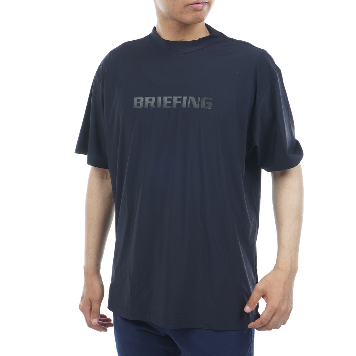 BRIEFING グレー ハイネックシャツ BRIEFING グレー ハイネックシャツ