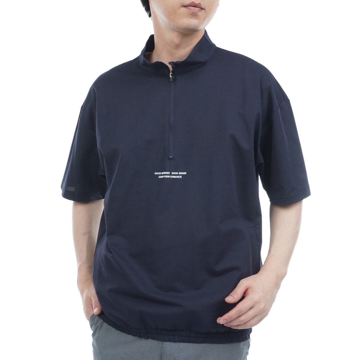 ユナイテッドアローズゴルフ　ハーフジップ プルオーバー ネイビー　Mサイズ dショッピング |ユナイテッドアローズ UNITED ARROWS GOLF