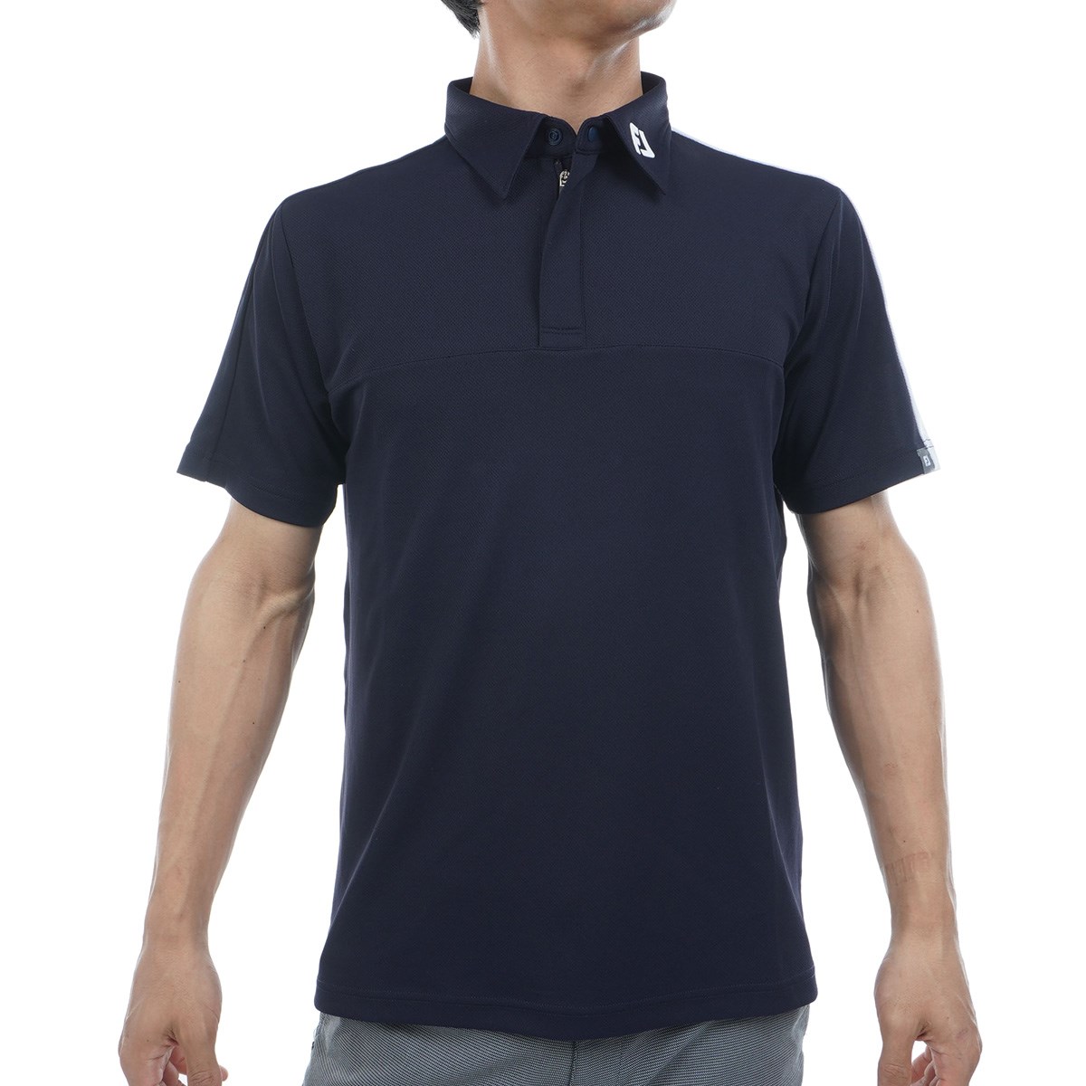 FootJoy - FootJoy フットジョイ ロゴ ハーフジップ 半袖 シャツ ゴルフ ウェア フットジョイ（FOOT JOY）（メンズ）ゴルフウェア 半袖ハーフ