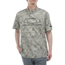 O-SYNC PACK ELLIPSE EMB ストレッチ モックネック半袖シャツ