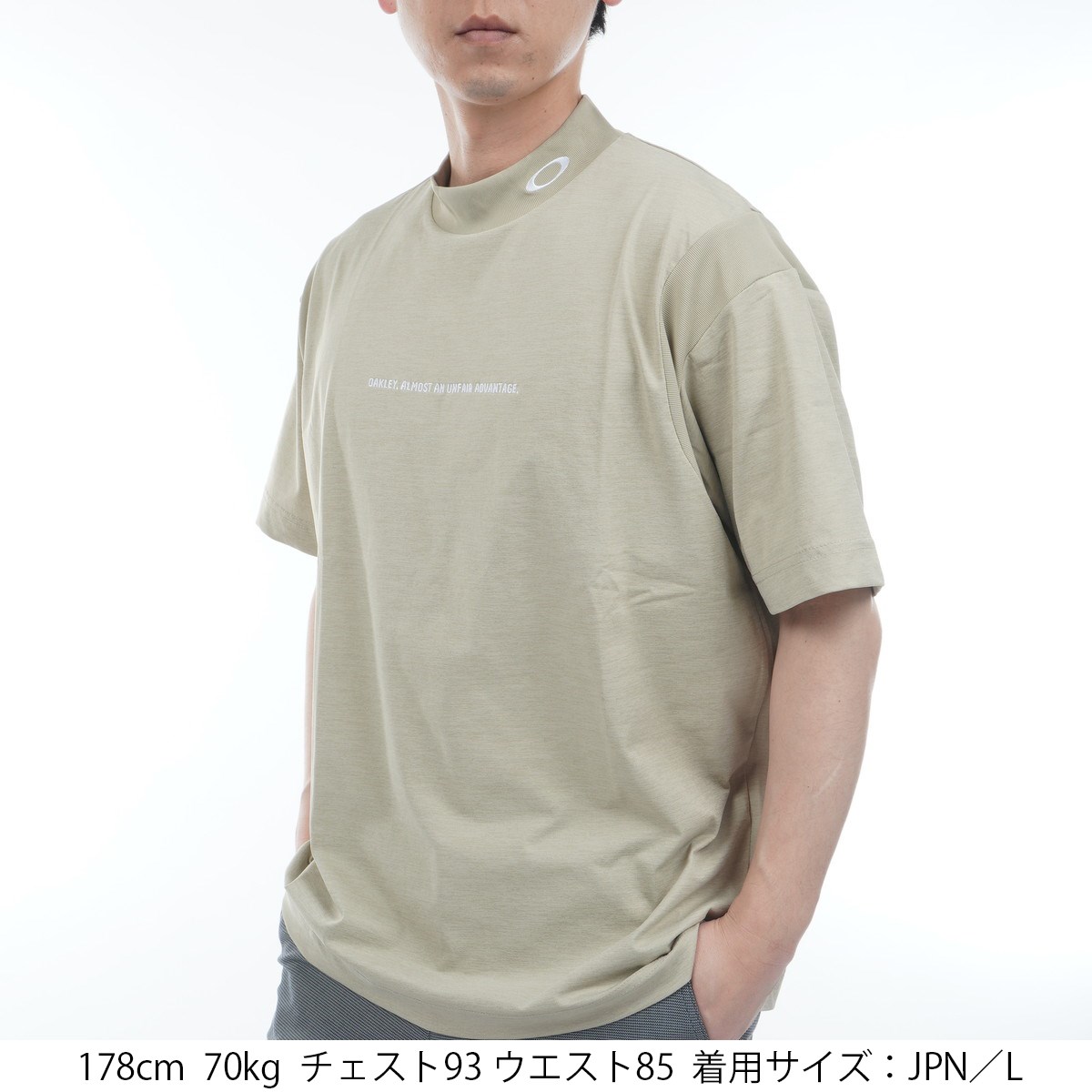 美品　OAKLEY オークリー　メンズ 半袖モックネックシャツ OAKLEY オークリー 半袖シャツ モックネック メンズ ENHANCE SS