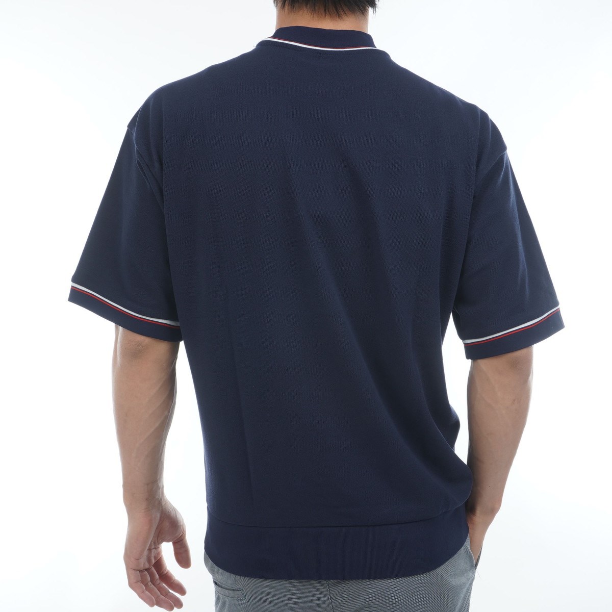 ★☆ マンシングウェア モックネック半袖シャツ マンシングウェア Munsingwear 【公式オンライン限定】黒い