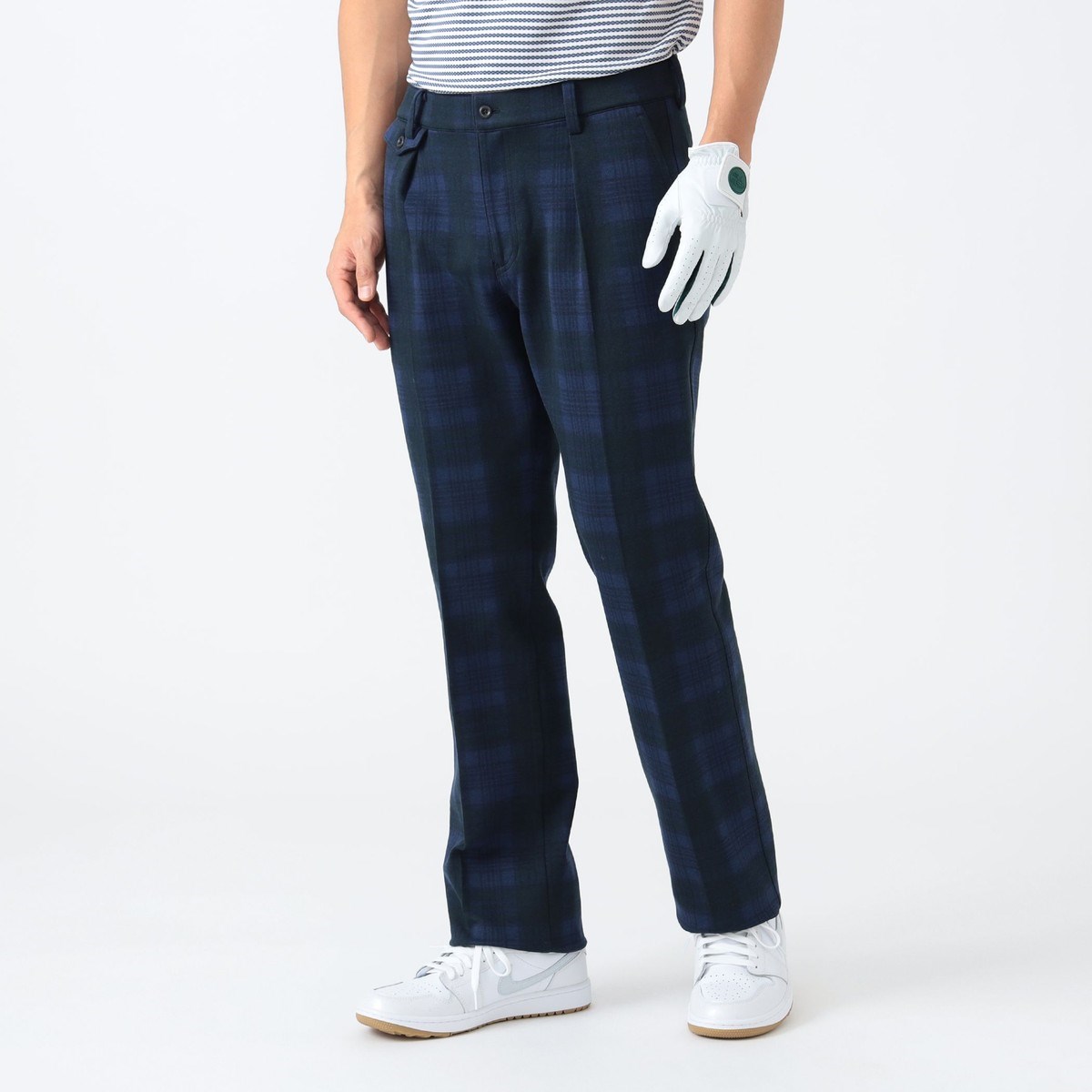 [l܂] r[XSt BEAMS GOLF PURPLE LABEL PURPLE LABEL WJ[h`FbN pc lCr[`FbN 79 Y