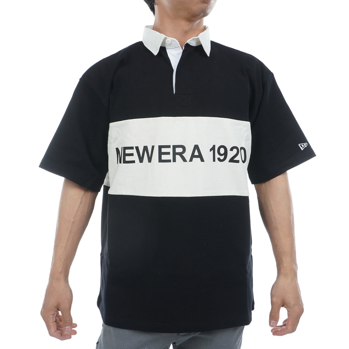 dショッピング |ニューエラ NEW ERA OS RUGBY 半袖ポロシャツ M オフ