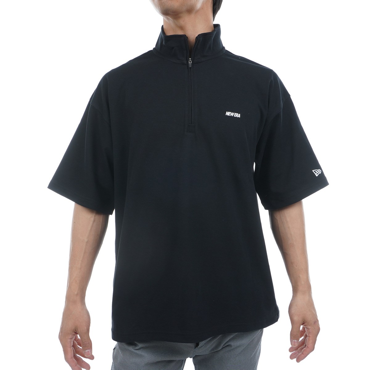 NEW ERA GOLF ニューエラゴルフ ハーフジップ 半袖シャツ メンズ NEW