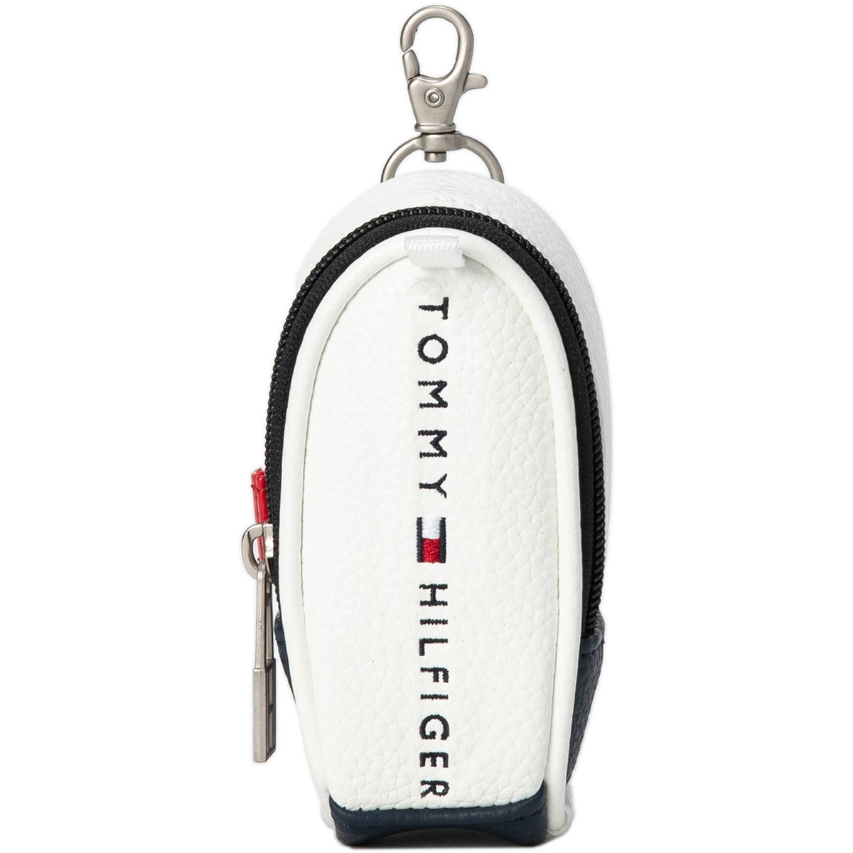 トミー ヒルフィガー ゴルフ TOMMY HILFIGER GOLF FACE ボールポーチ ホワイト メンズ