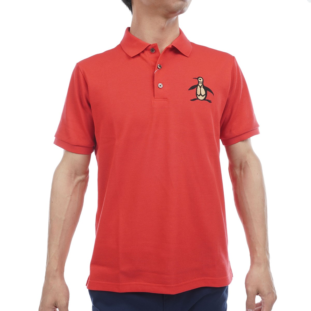 884 MUNSINGWEAR♥赤ポロシャツ♥半袖 【公式通販】