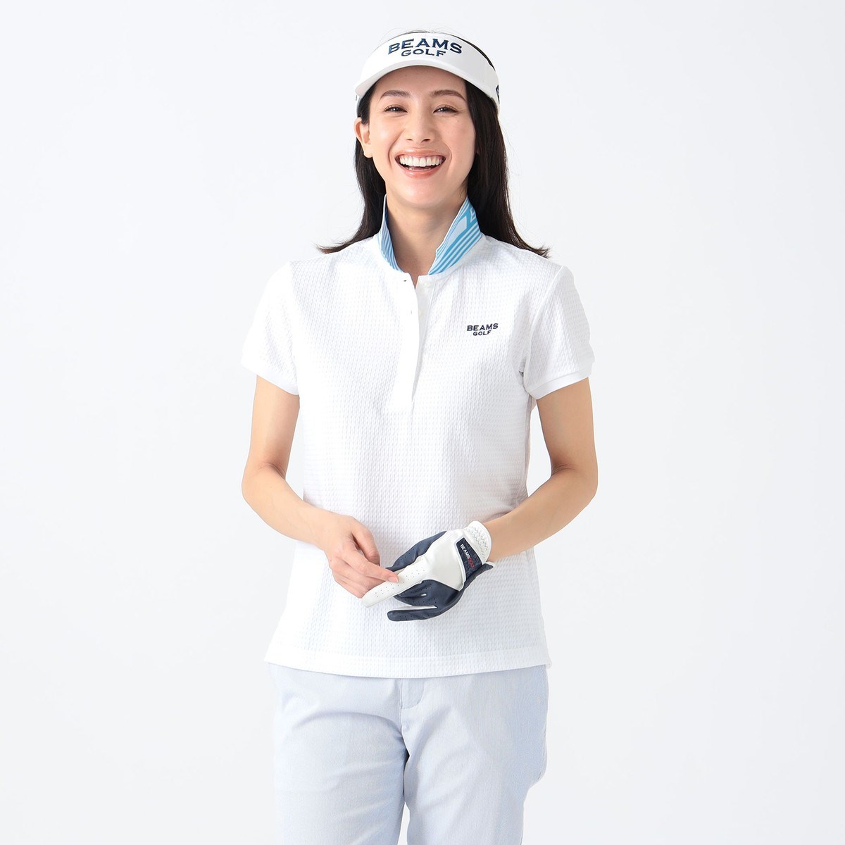 [l܂] r[XSt BEAMS GOLF PURPLE LABEL PURPLE LABEL ݗS iq |Vc zCg 01 fB[X