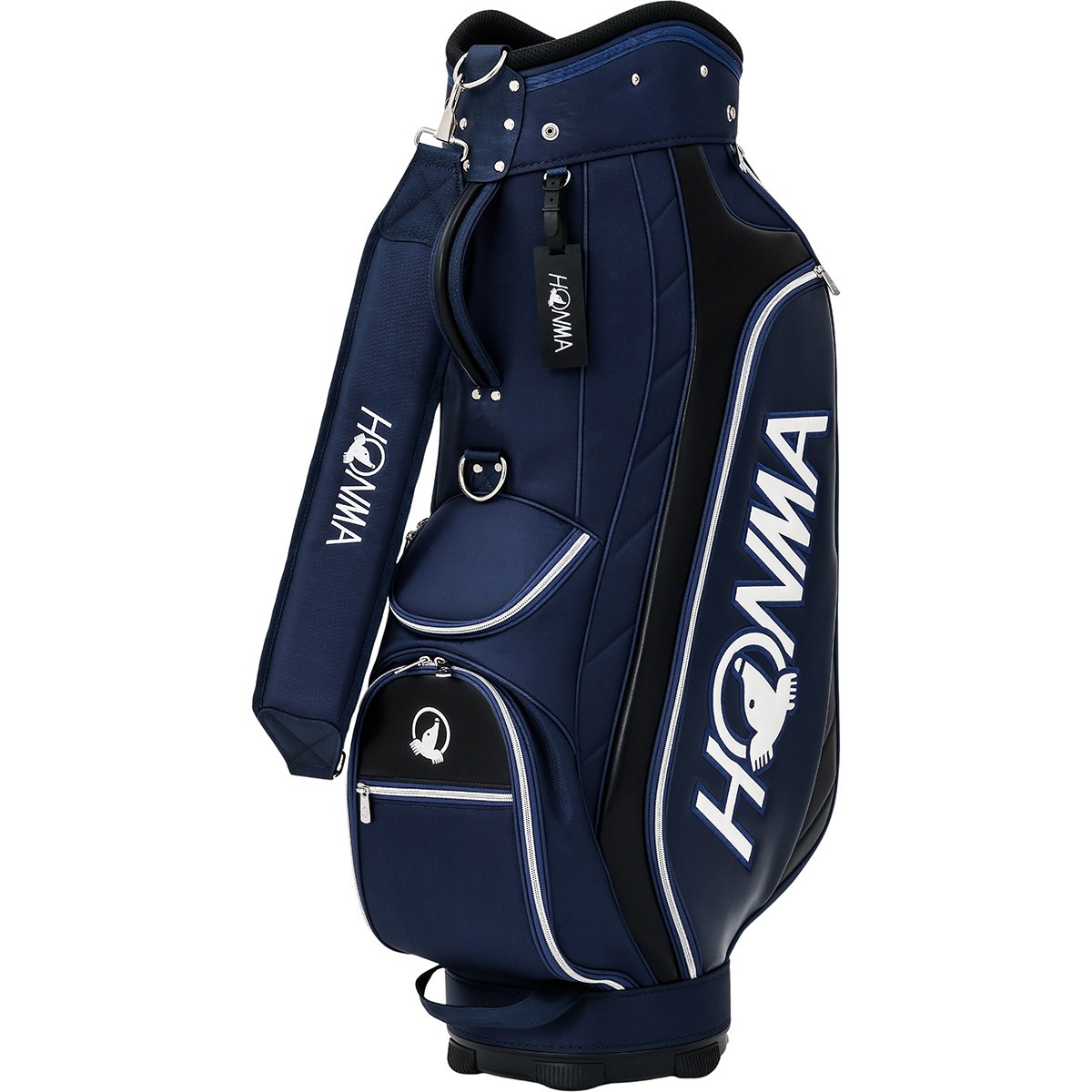 HONMA ゴルフバッグ・キャディバッグ ホワイト・ネイビー dショッピング |本間ゴルフ HONMA キャディバッグ ホワイト