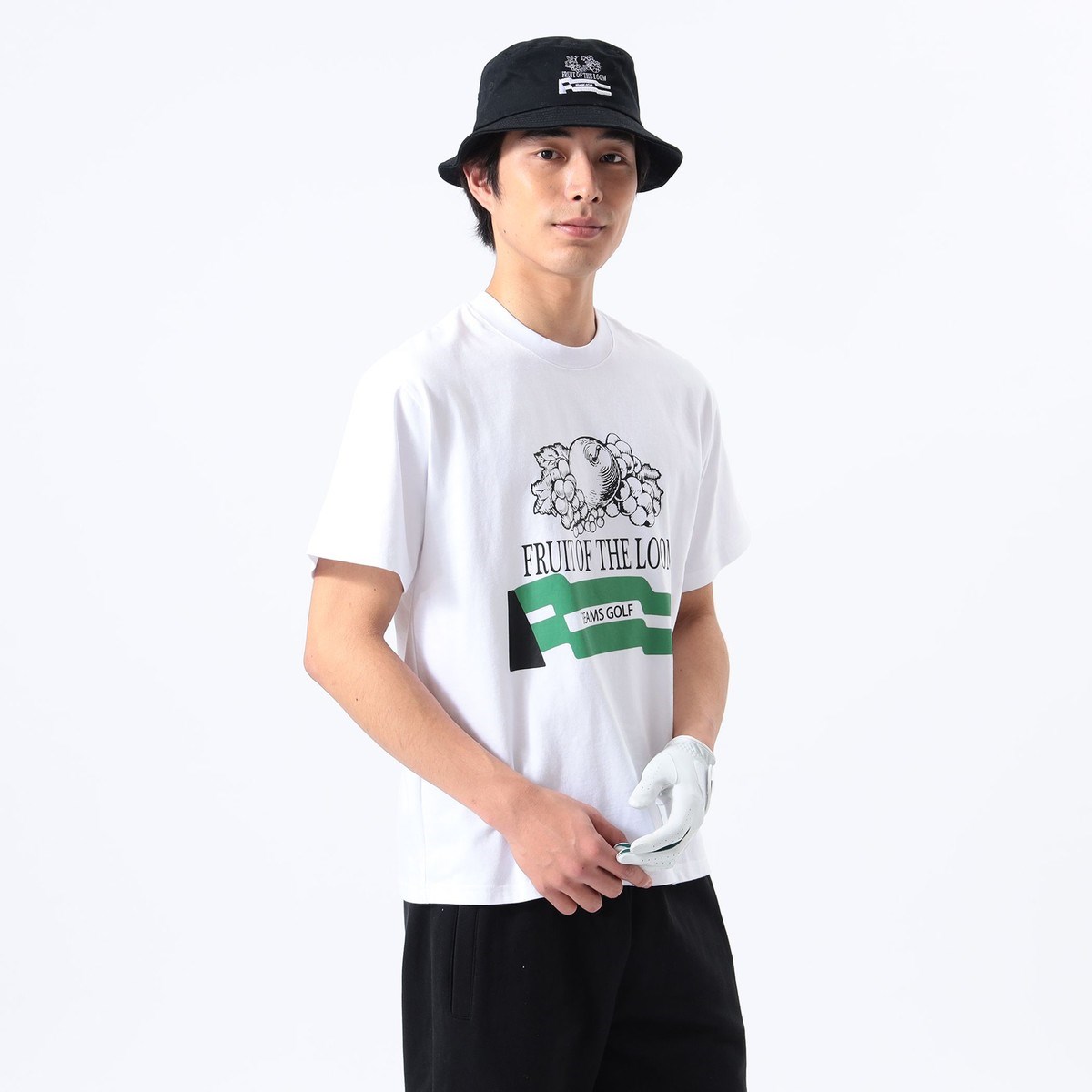 [l܂] r[XSt BEAMS GOLF ORANGE LABEL ʒ FRUIT OF THE LOOM vg TVc zCg 01 Y